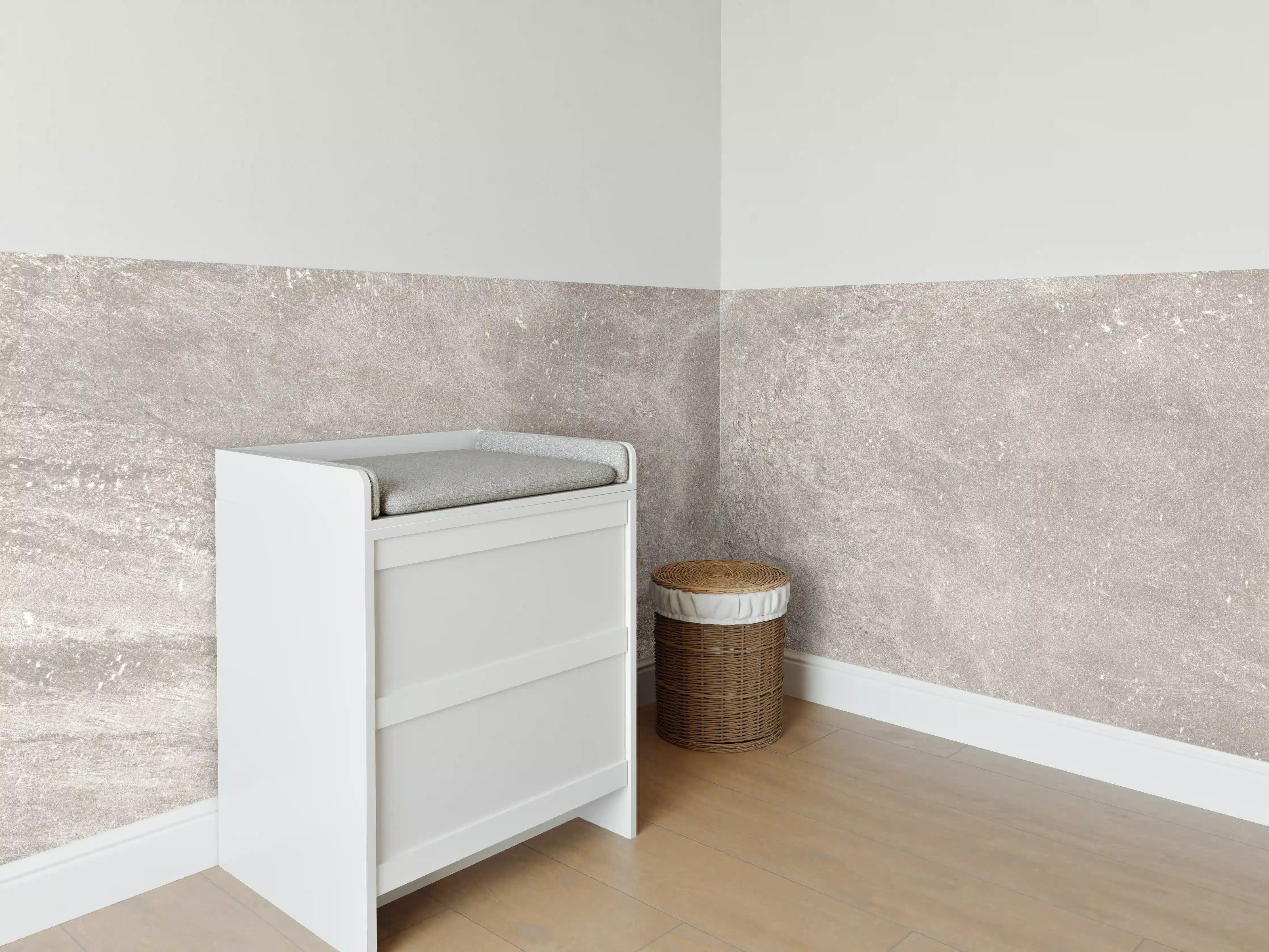 Babyzimmer Wandgestaltung - Zement Textur