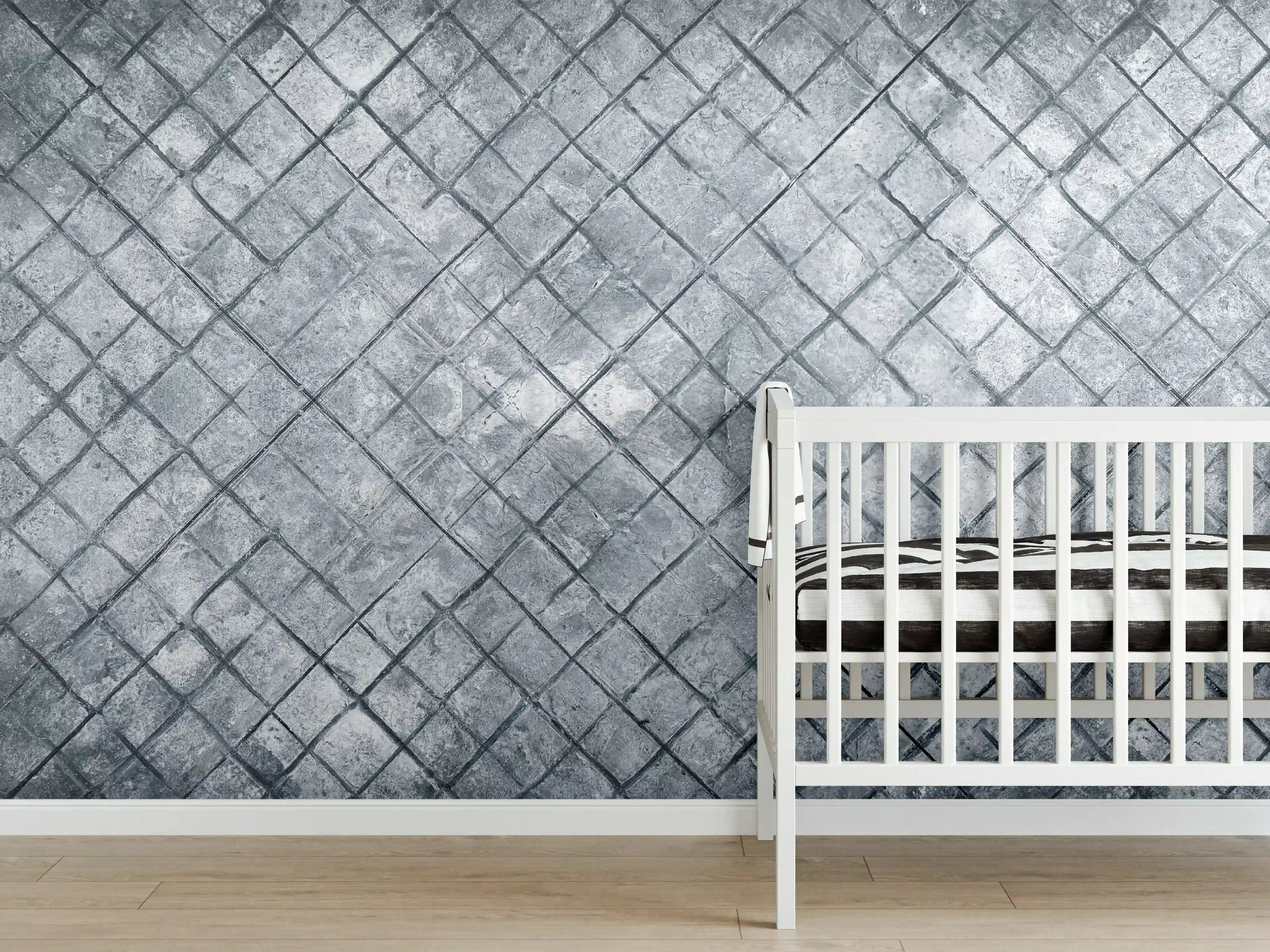 Babyzimmer Wandgestaltung - Zement oberflächen Textur von Beton