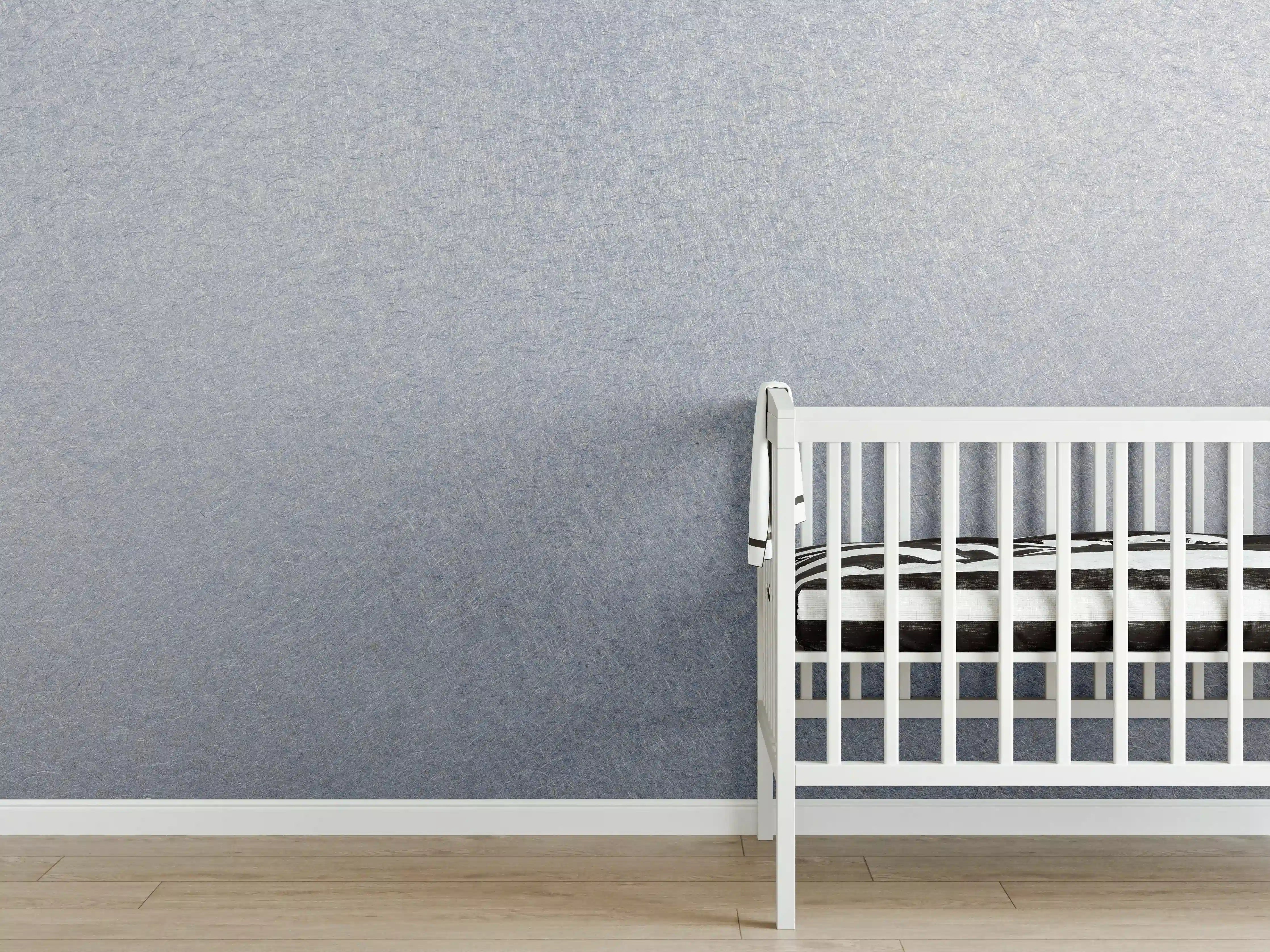 Babyzimmer Wandgestaltung - Zerkratzte metallische Oberfläche