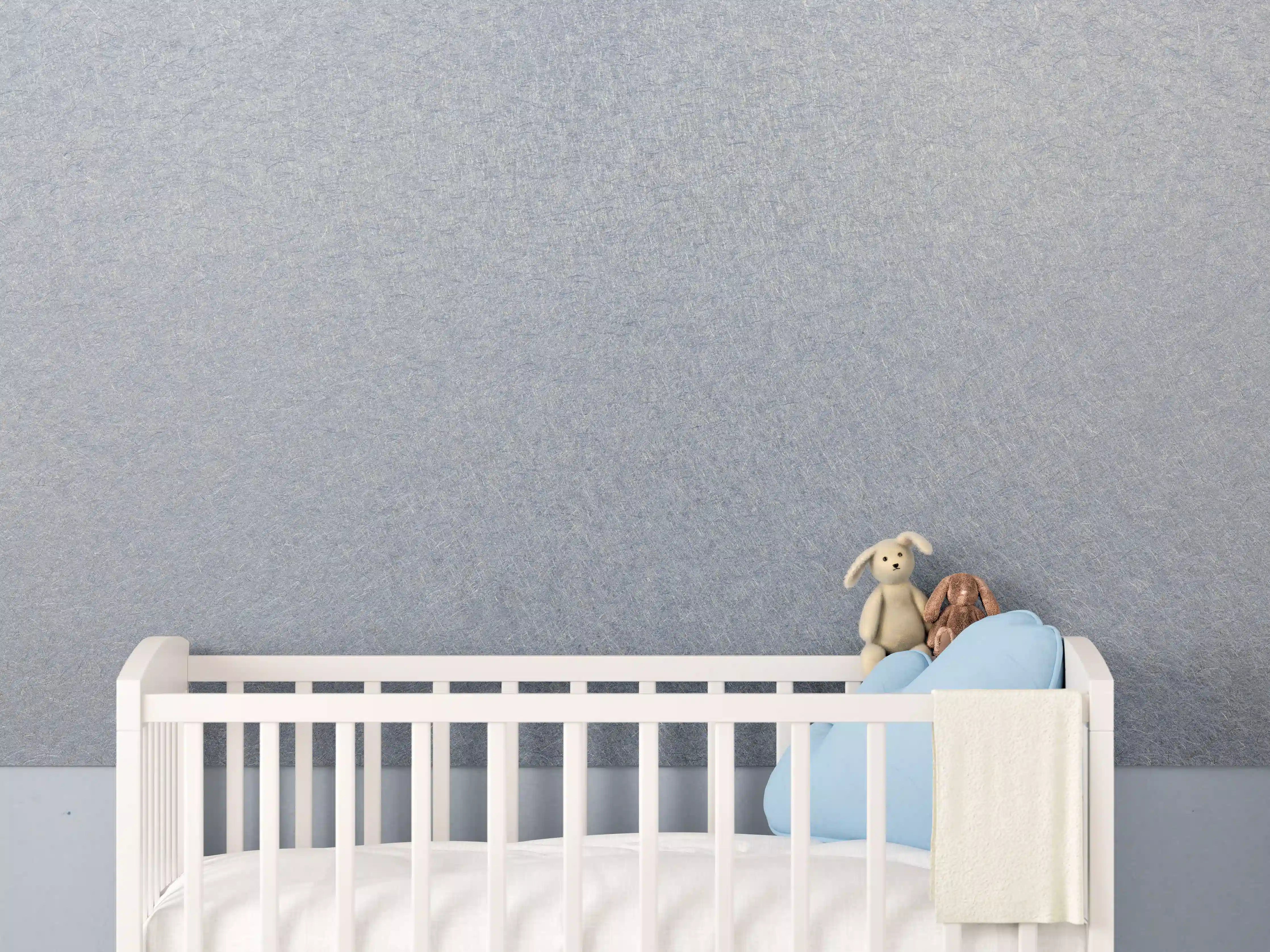 Babyzimmer Wandgestaltung - Zerkratzte metallische Oberfläche