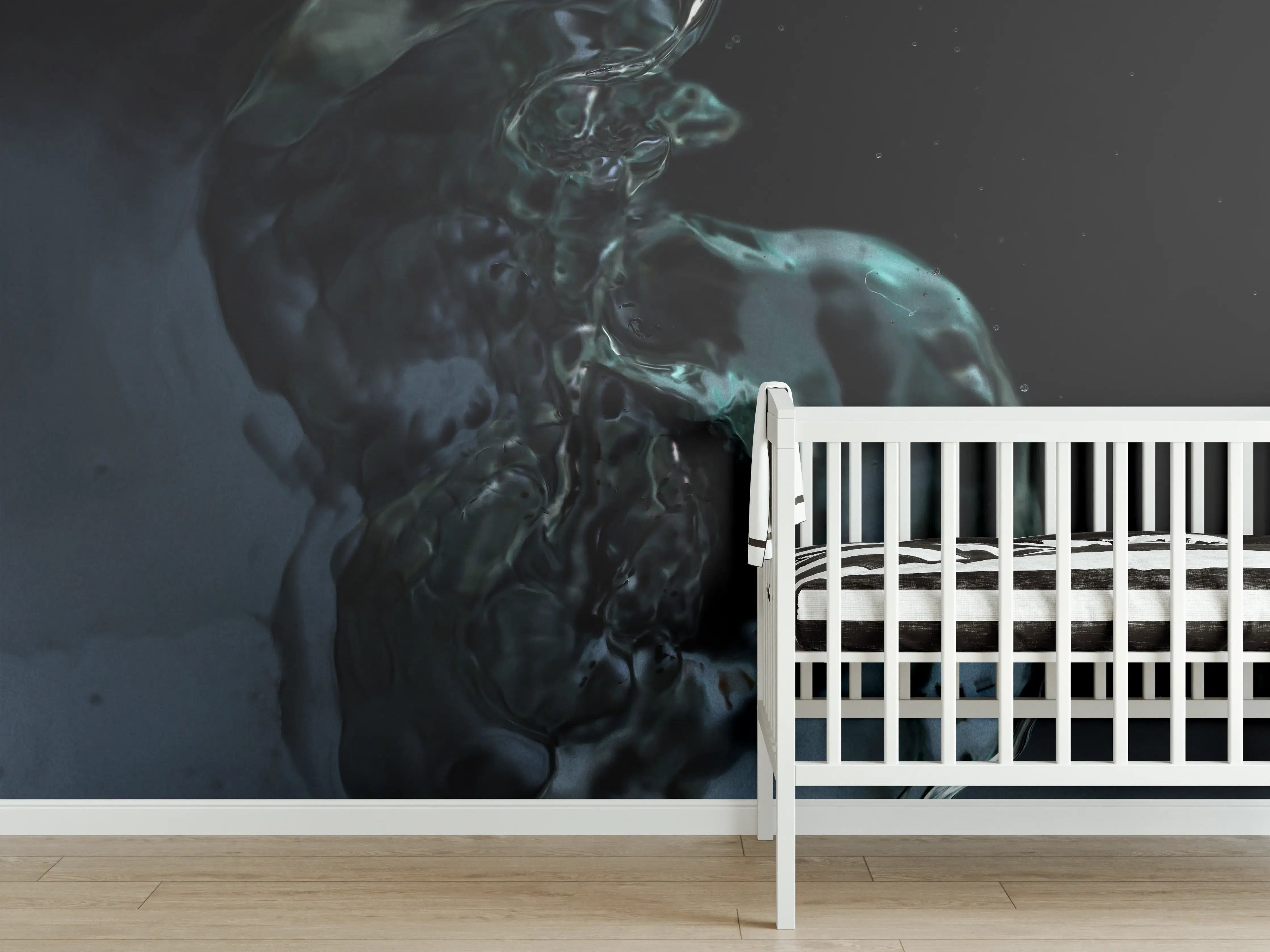 Babyzimmer Wandgestaltung - "Edler grauer Damenmantel aus Kaschmir - Winterkollektion 2022"