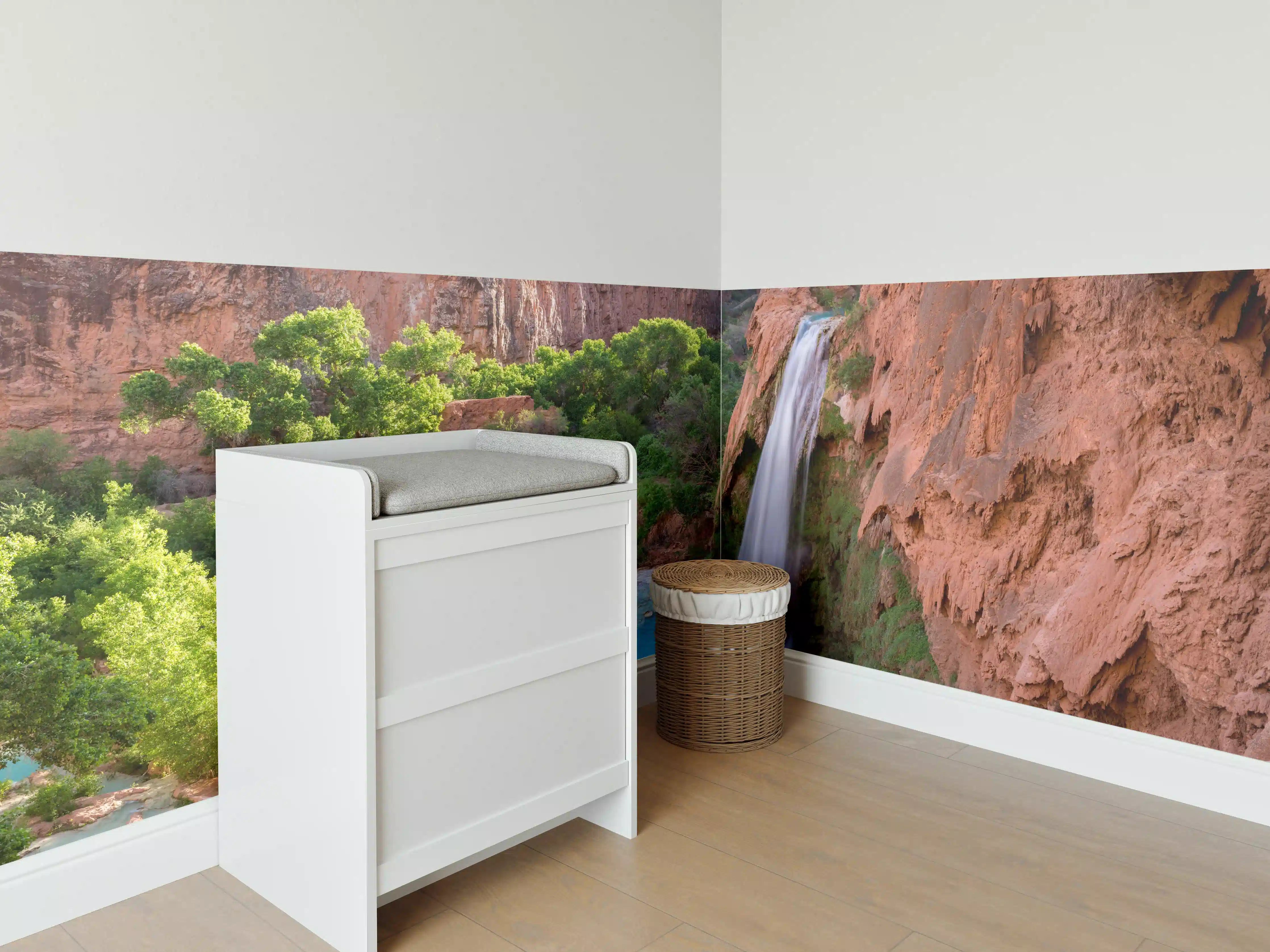 Babyzimmer Wandgestaltung - paradiesischer Anblick der Havasu Falls 