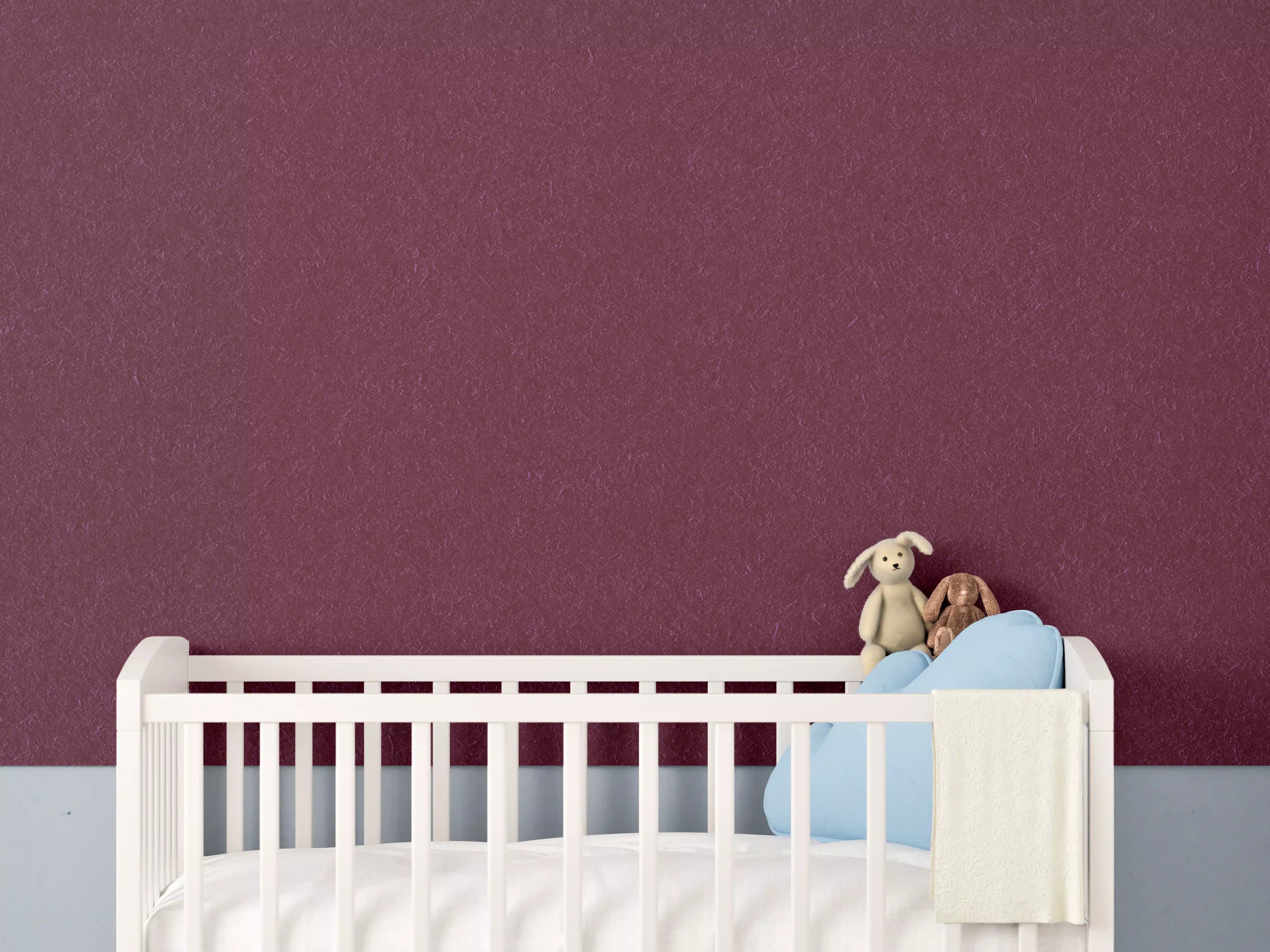Babyzimmer Wandgestaltung - traditionelle rötliches Papier