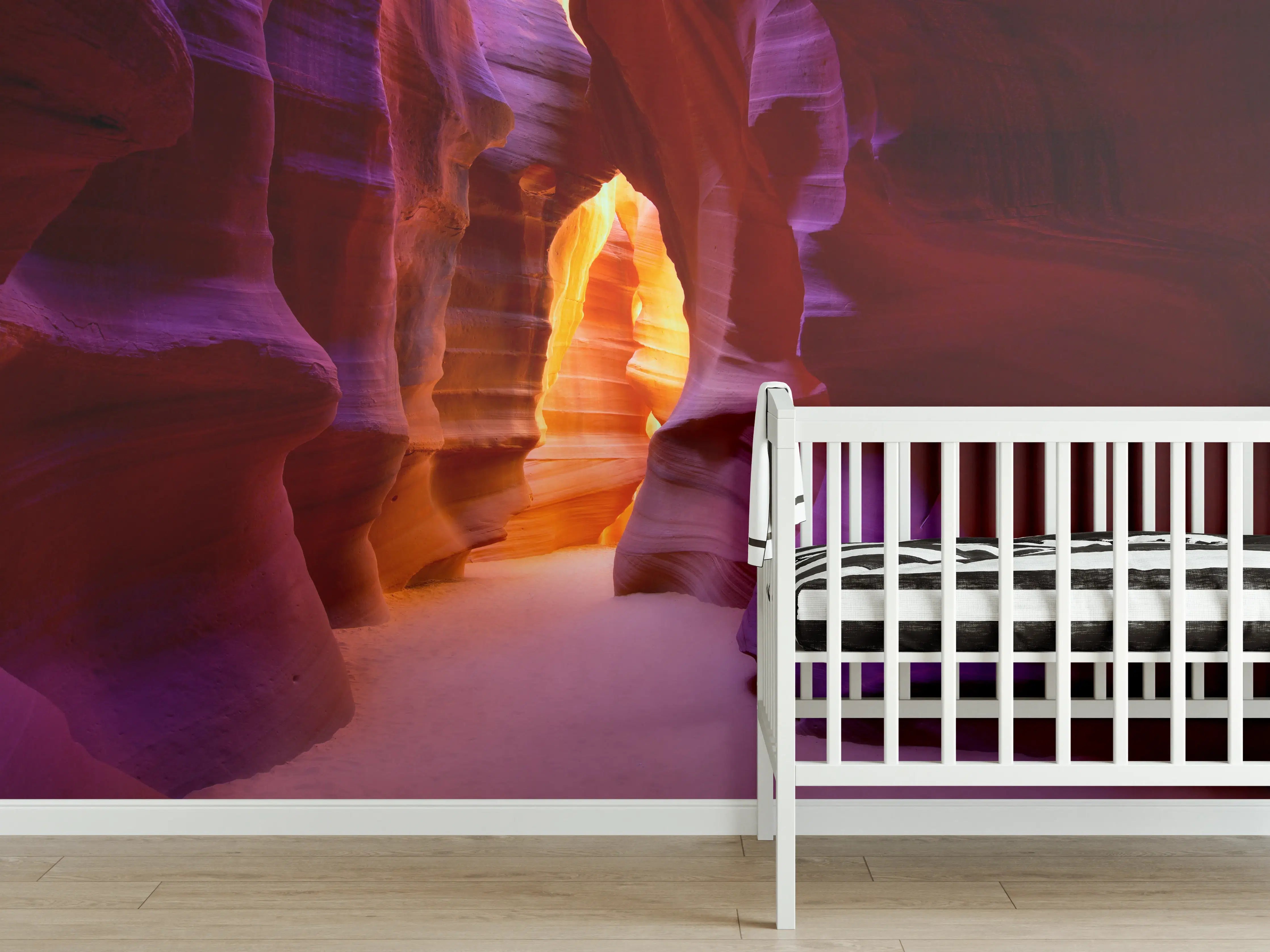 Babyzimmer Wandgestaltung - warme Felsschlucht in Arizona