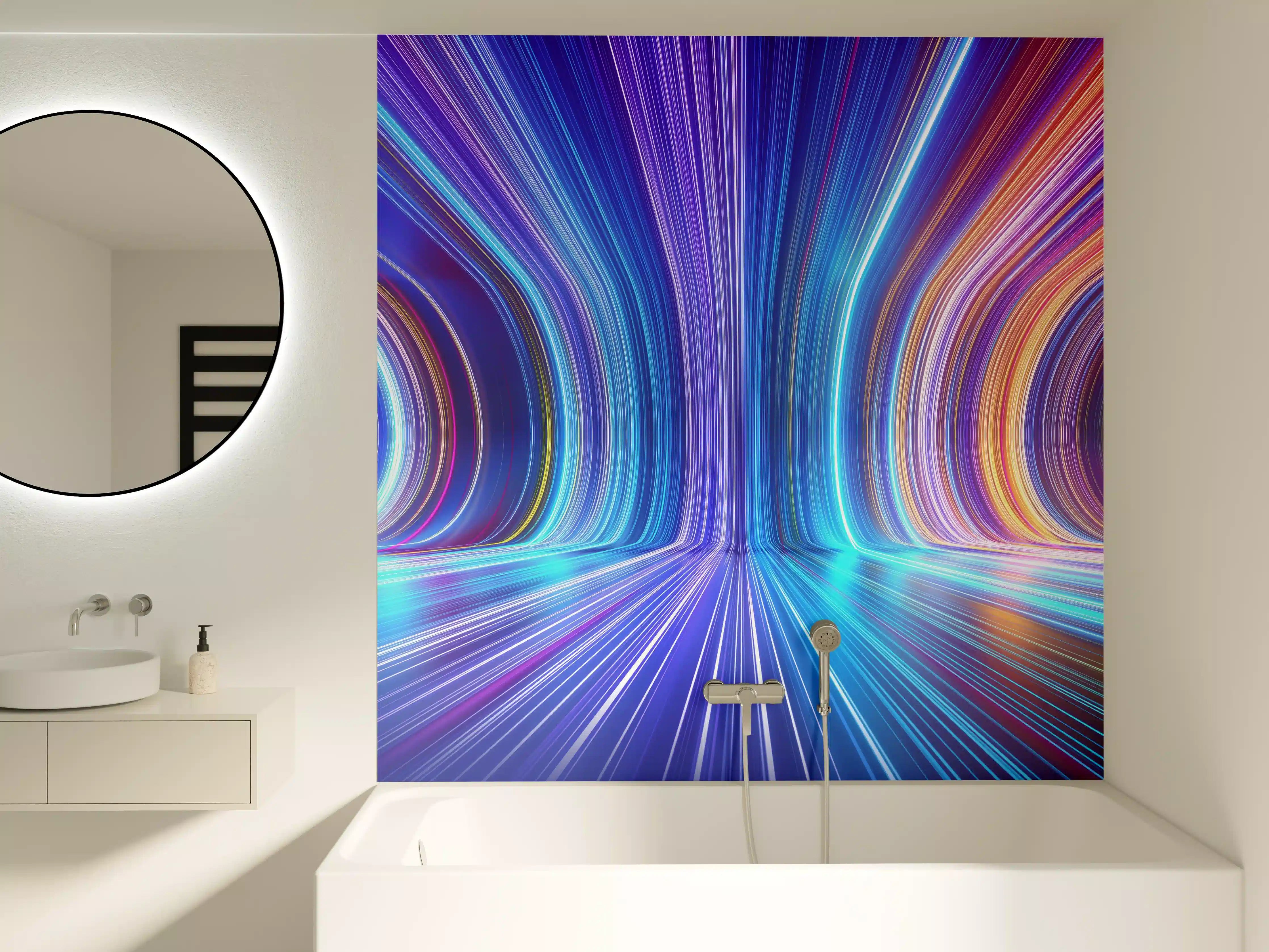 Badewannen-Rückwand - 3D Rendering - Zukunft