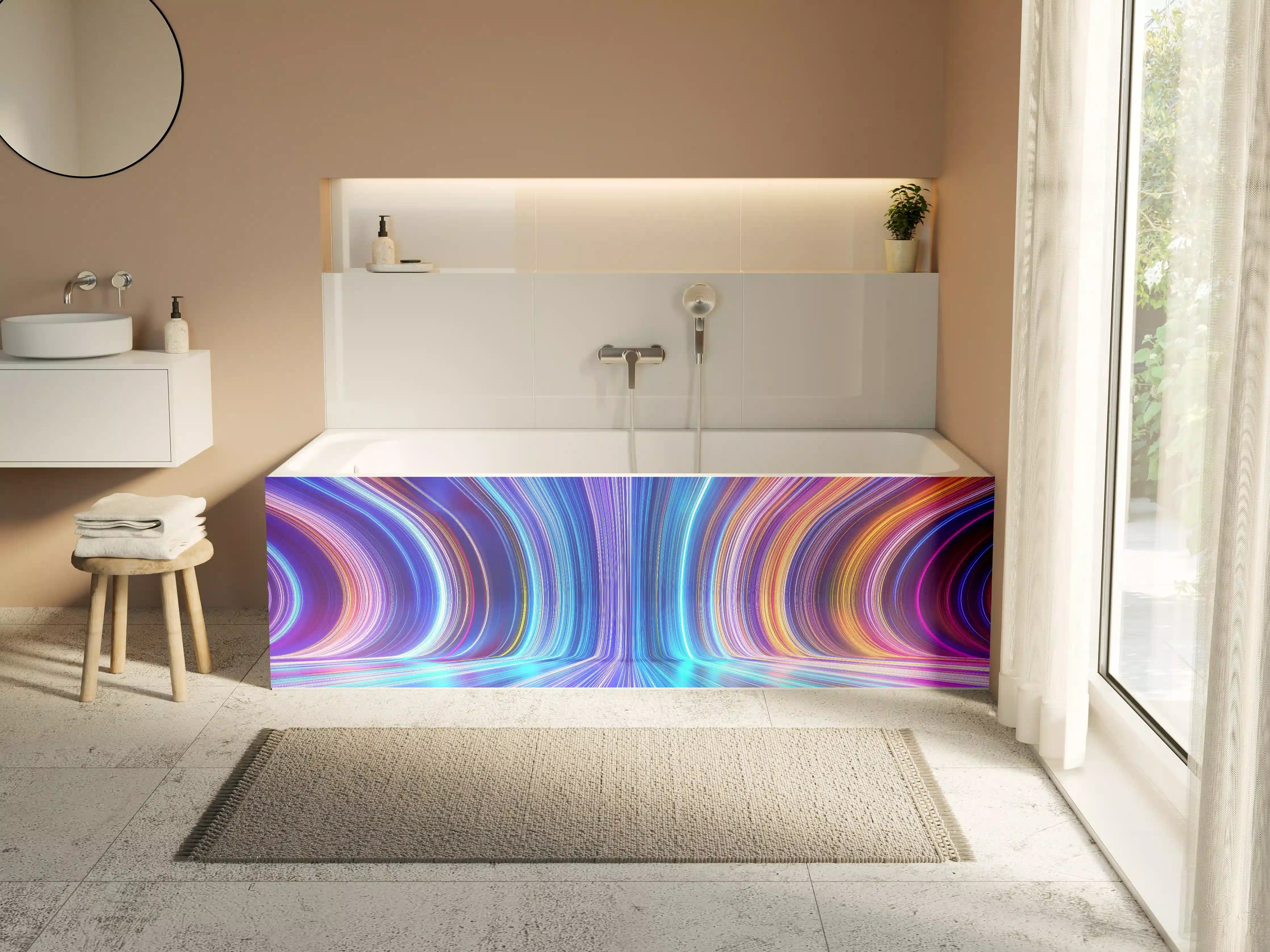 Badewannen-Rückwand - 3D Rendering - Zukunft