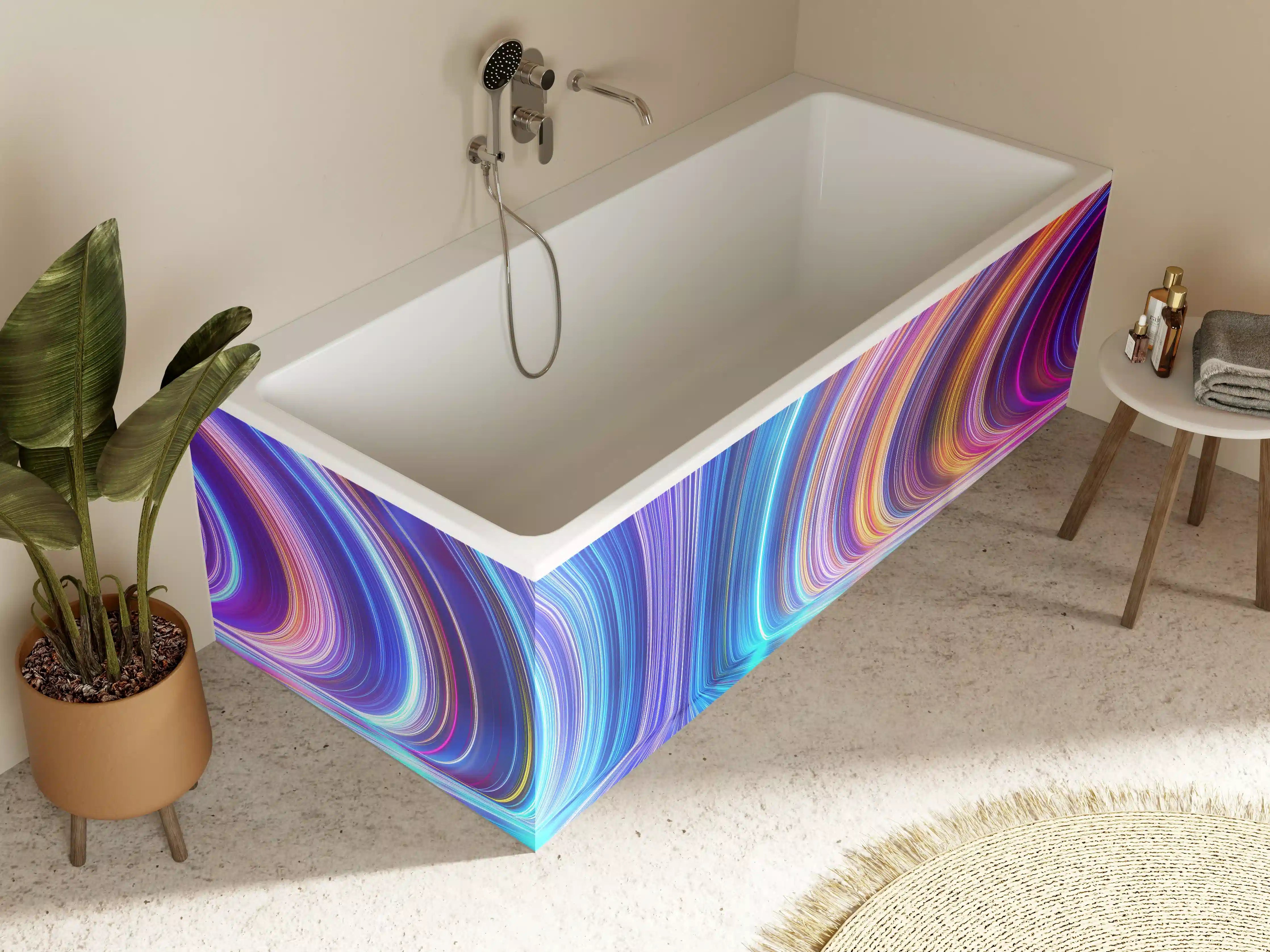Badewannen-Rückwand - 3D Rendering - Zukunft