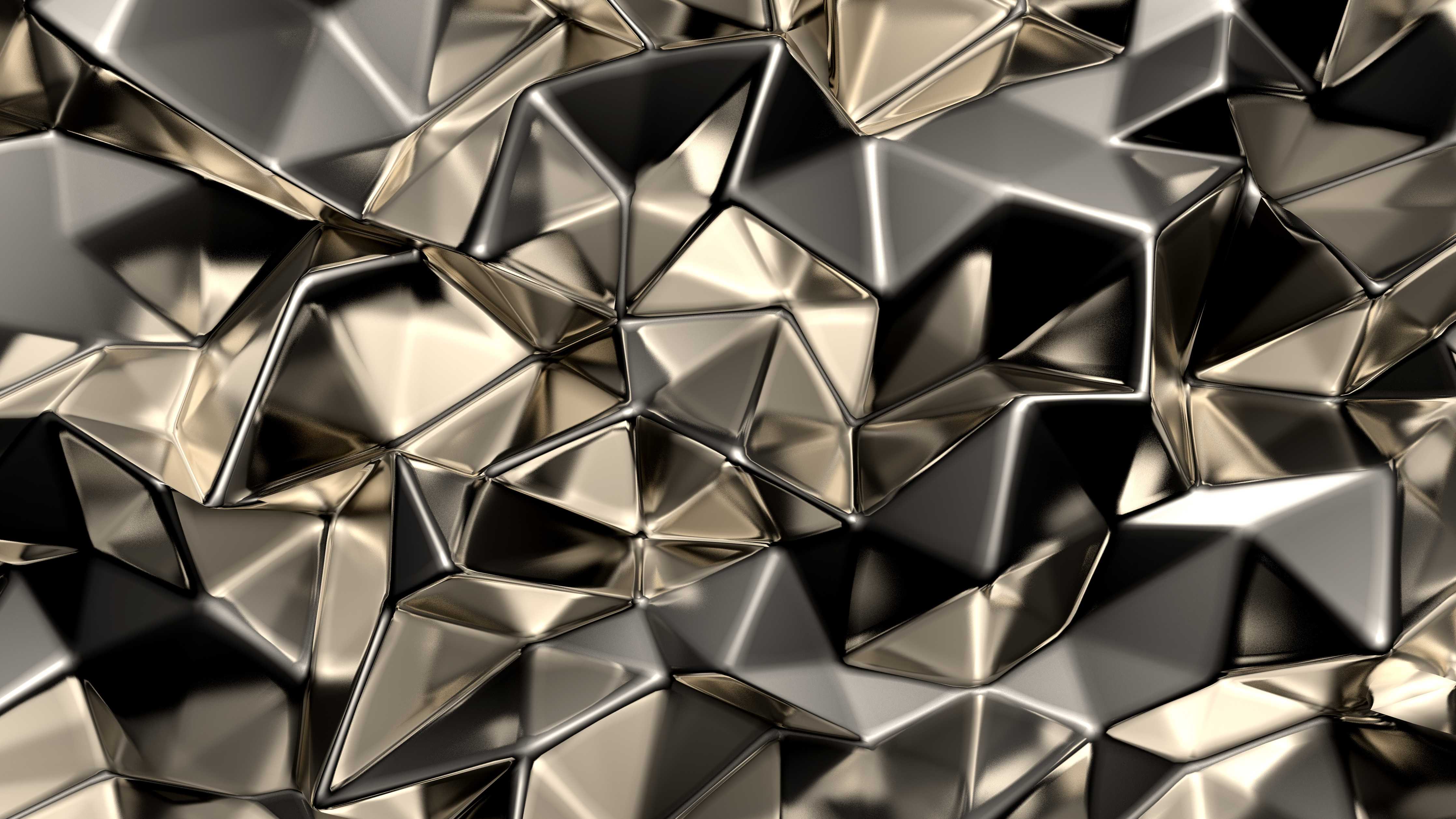 Badewannen-Rückwand-Abstract Metallic Triangle Pattern