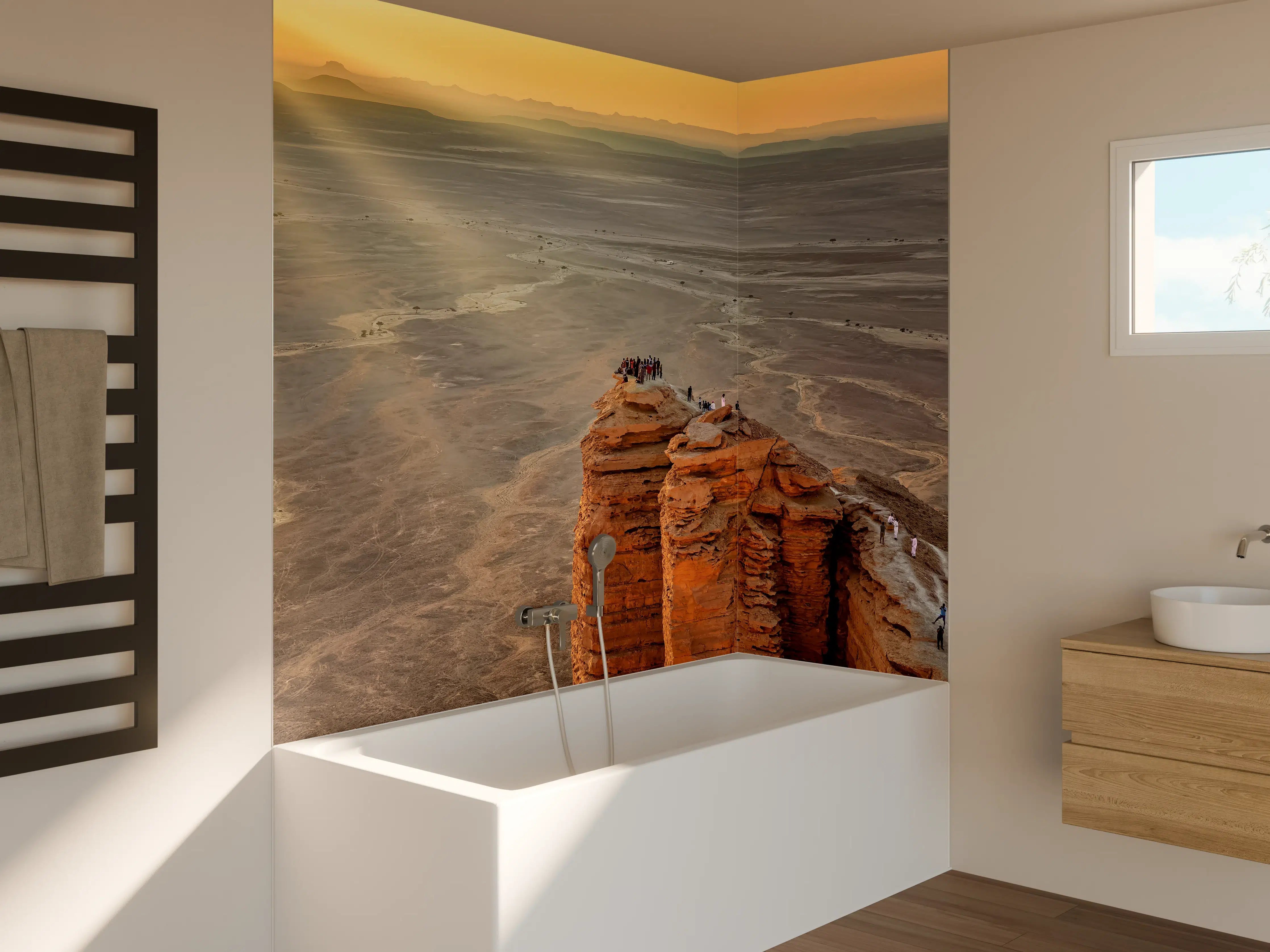 Badewannen-Rückwand - Arabien Edge of the World