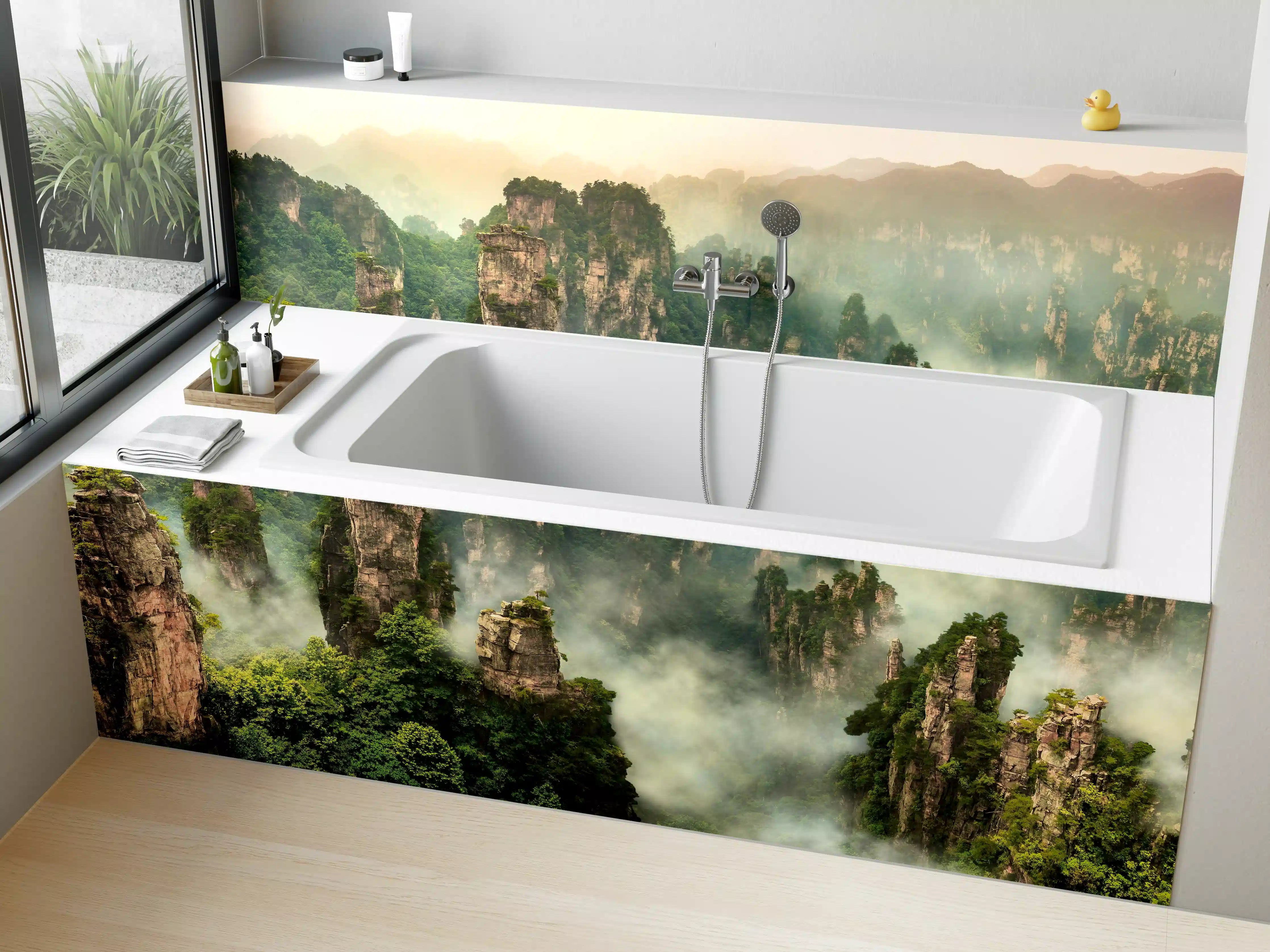 Badewannen-Rückwand - Atemberaubende Landschaft in China