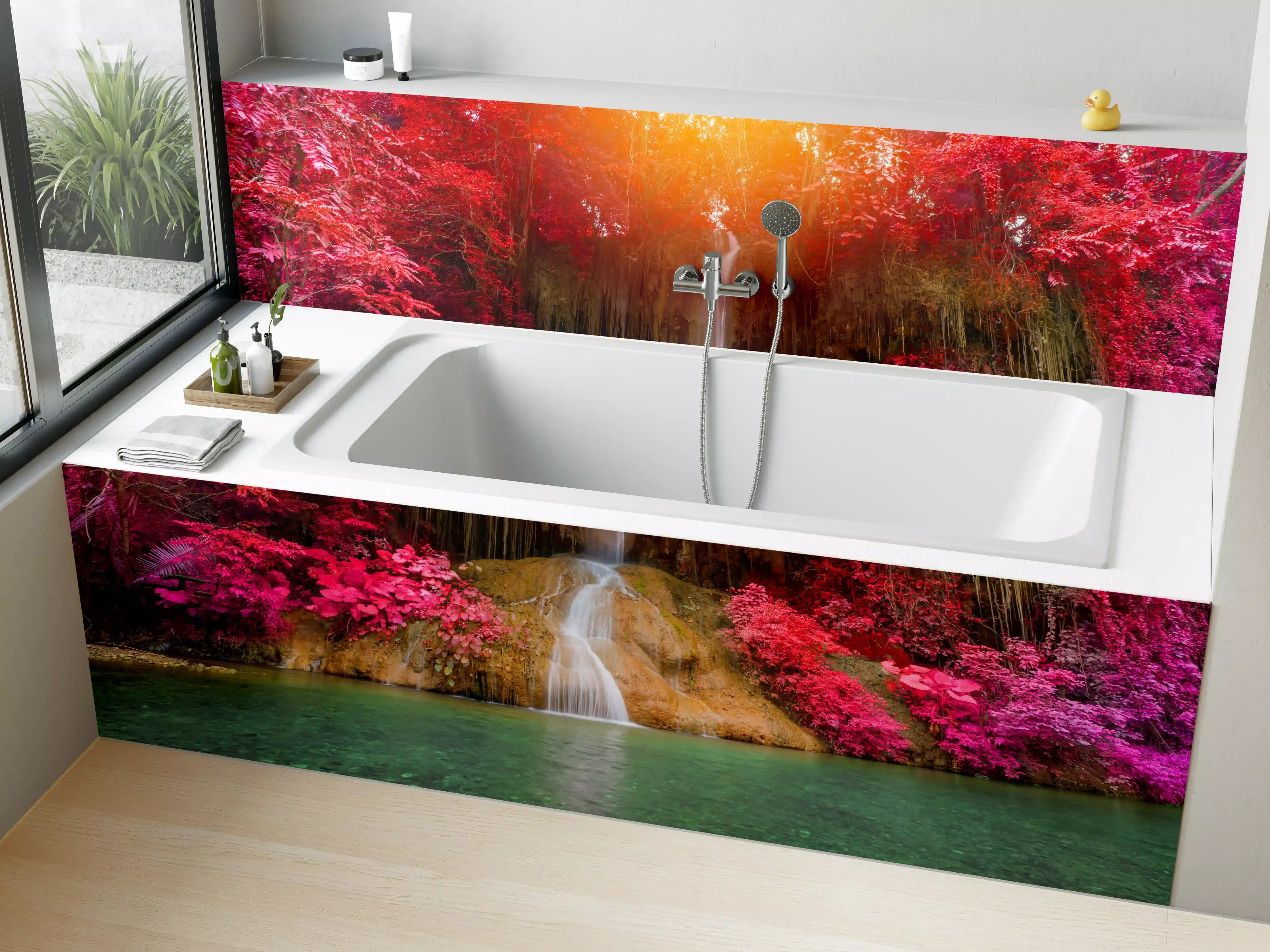 Badewannen-Rückwand - Atemberaubender Phu sang Wasserfall