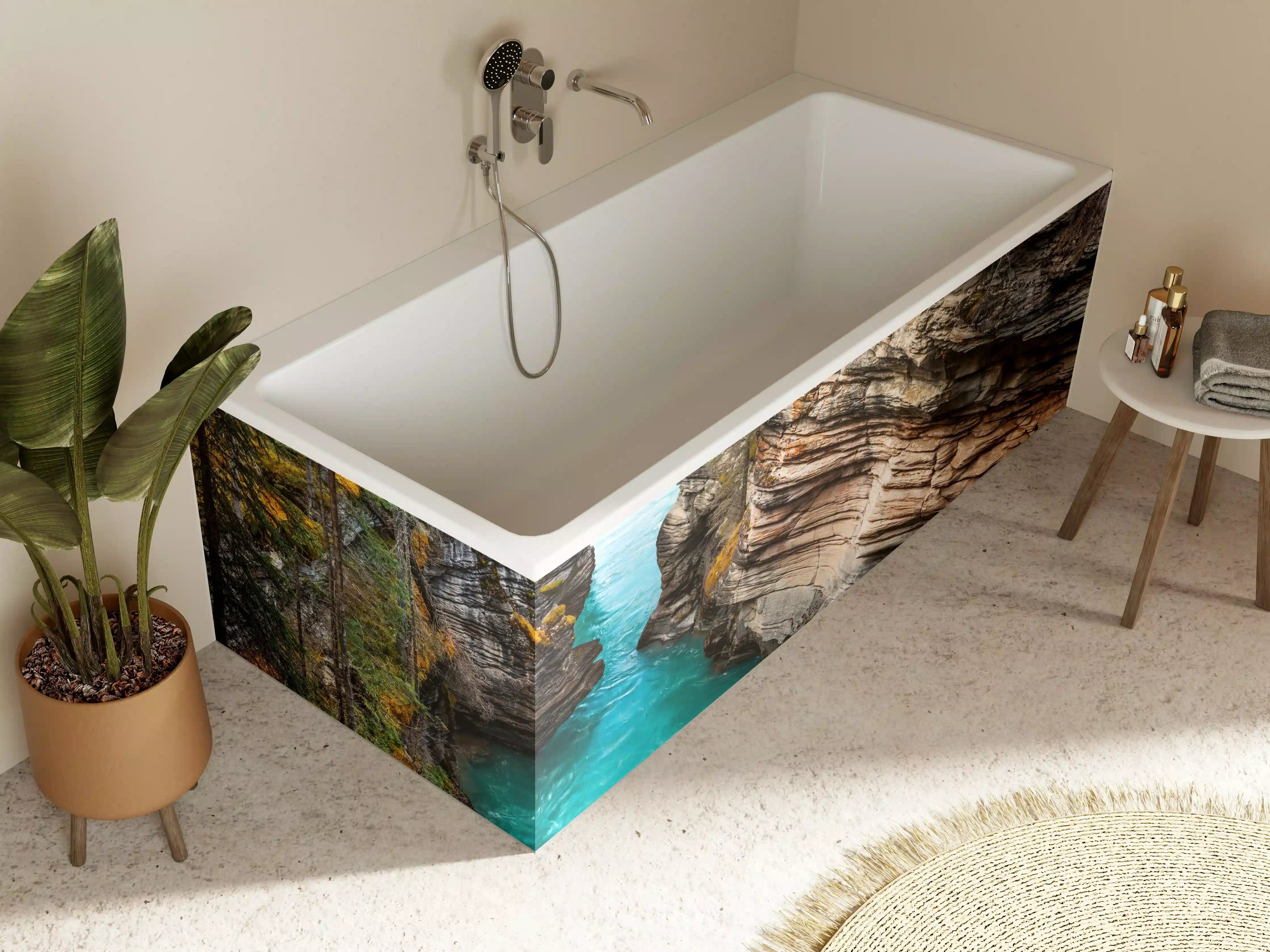 Badewannen-Rückwand - Athabasca Wasserfälle - Kanada
