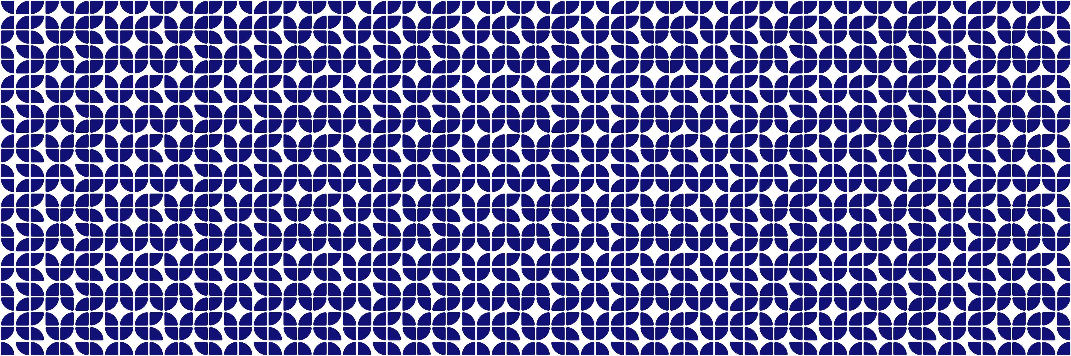 Badewannen-Rückwand-Blaue geometrische Mustertapete