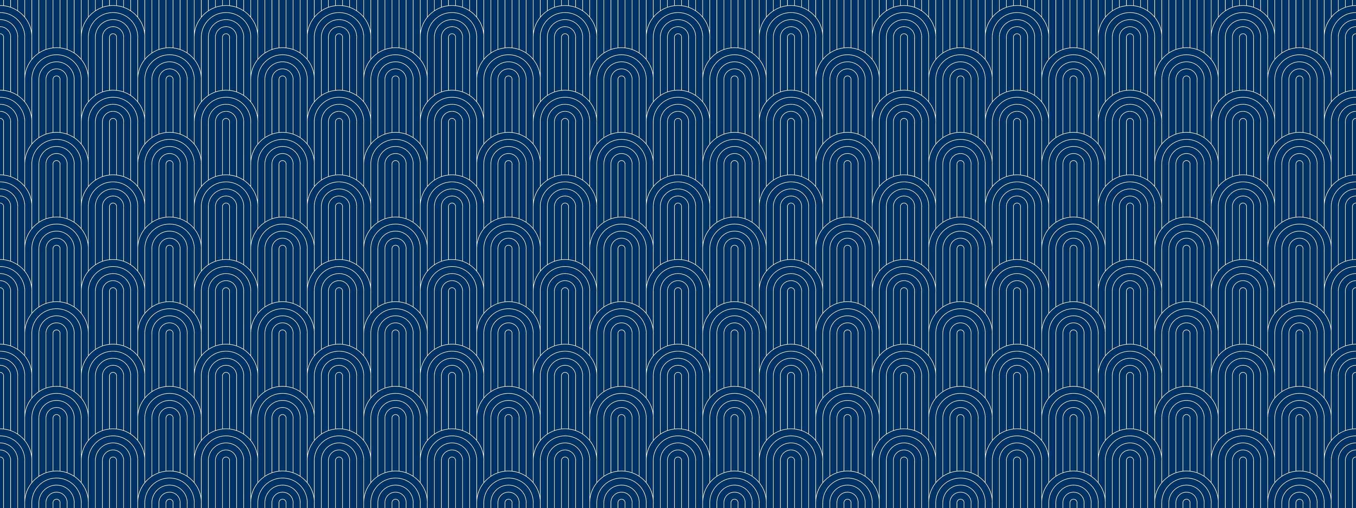 Badewannen-Rückwand-Blaues Muster mit Wellen-Design