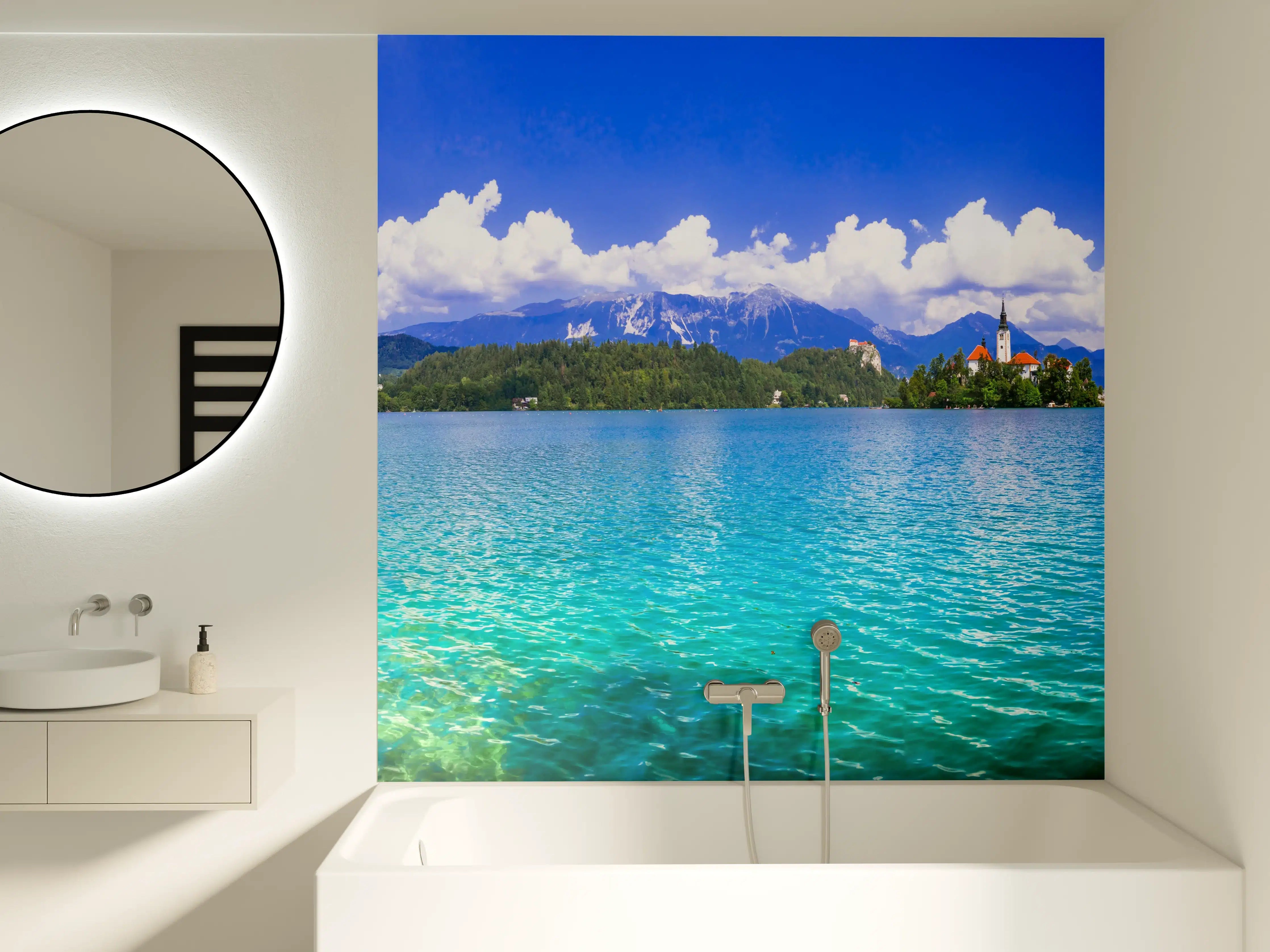Badewannen-Rückwand - Bleder See in Slowenien 1