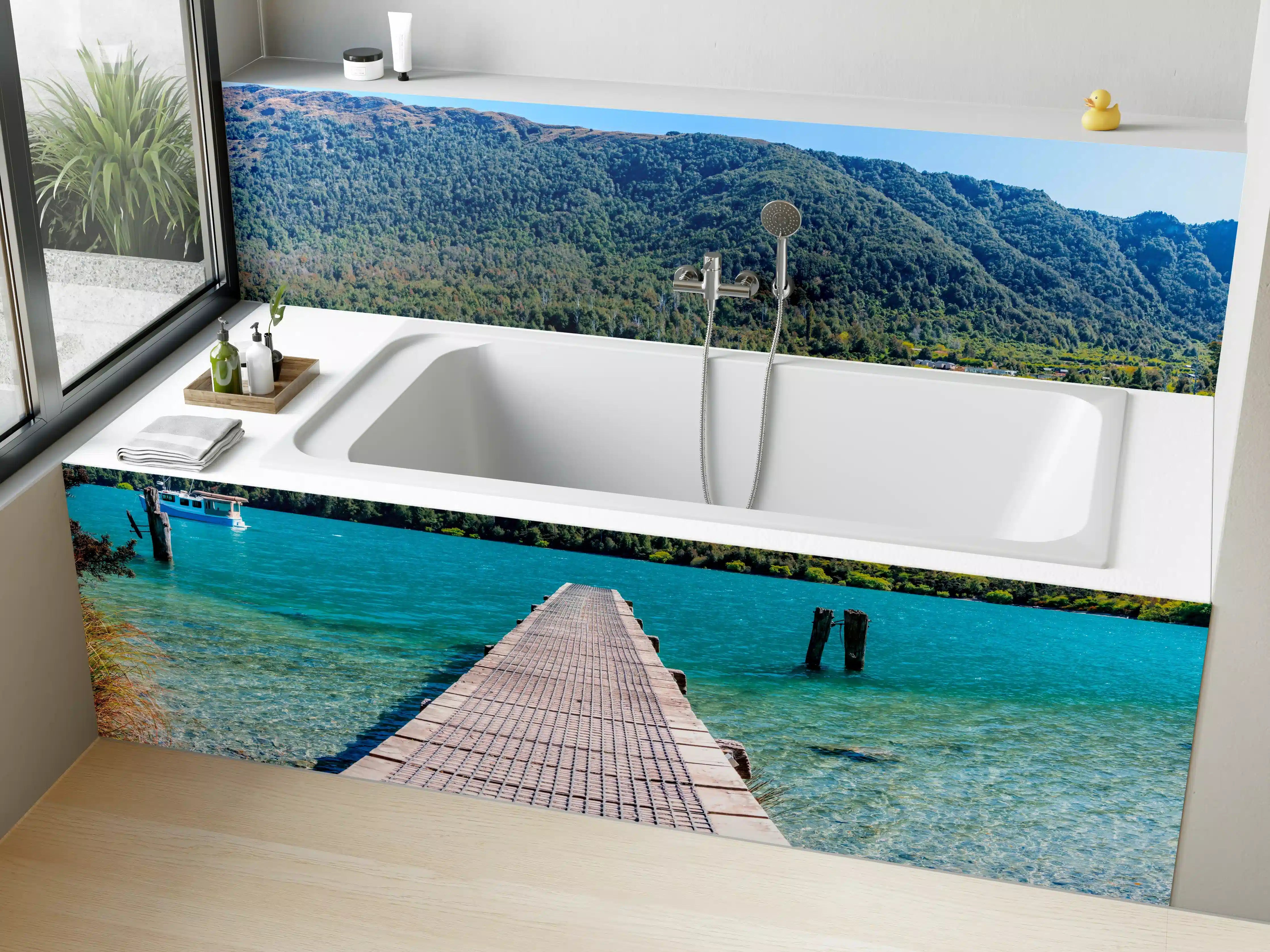 Badewannen-Rückwand - Bob's Cove Bucht in Neuseeland