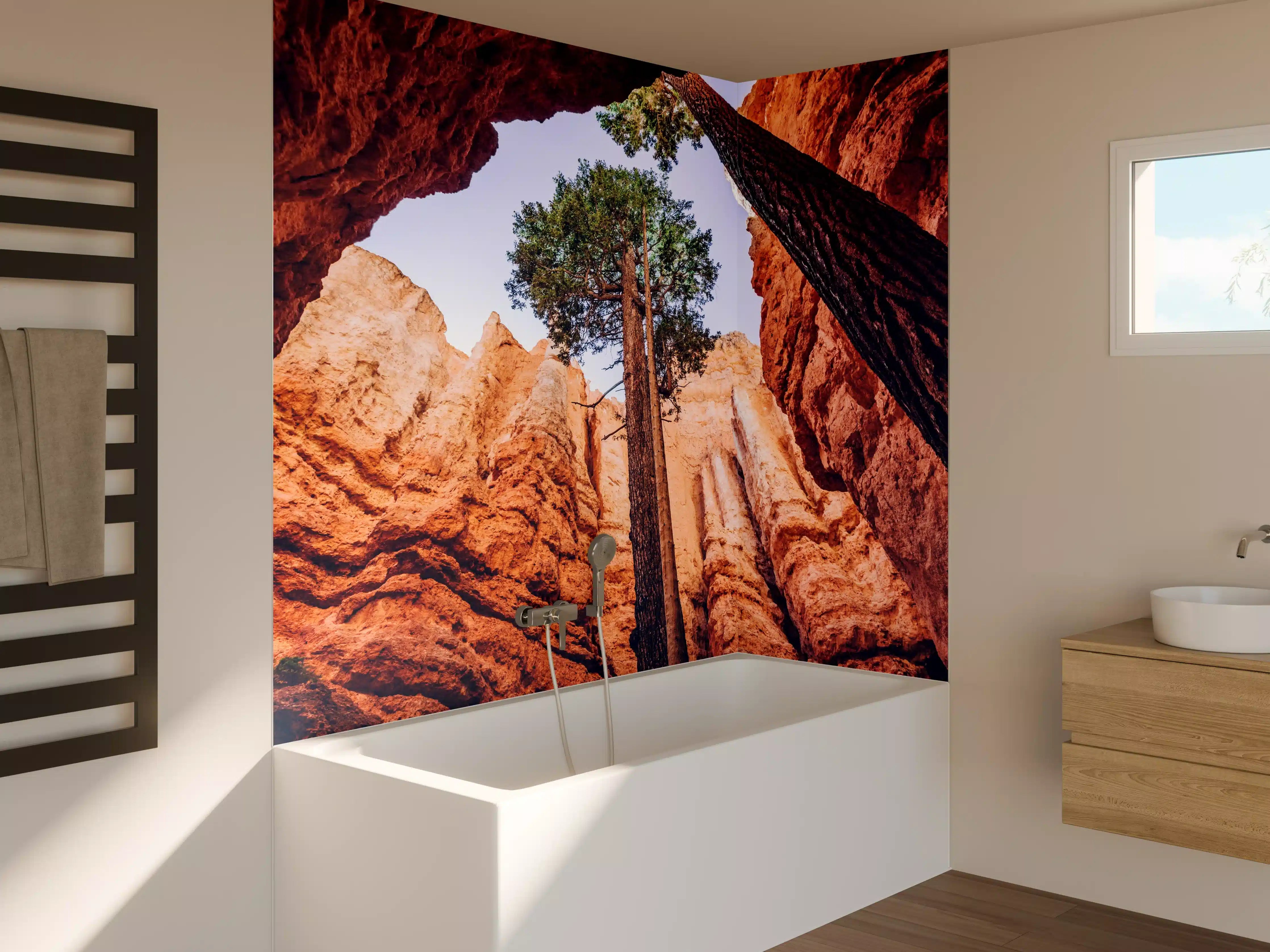 Badewannen-Rückwand - Bryce Canyon Rötliche Felsen