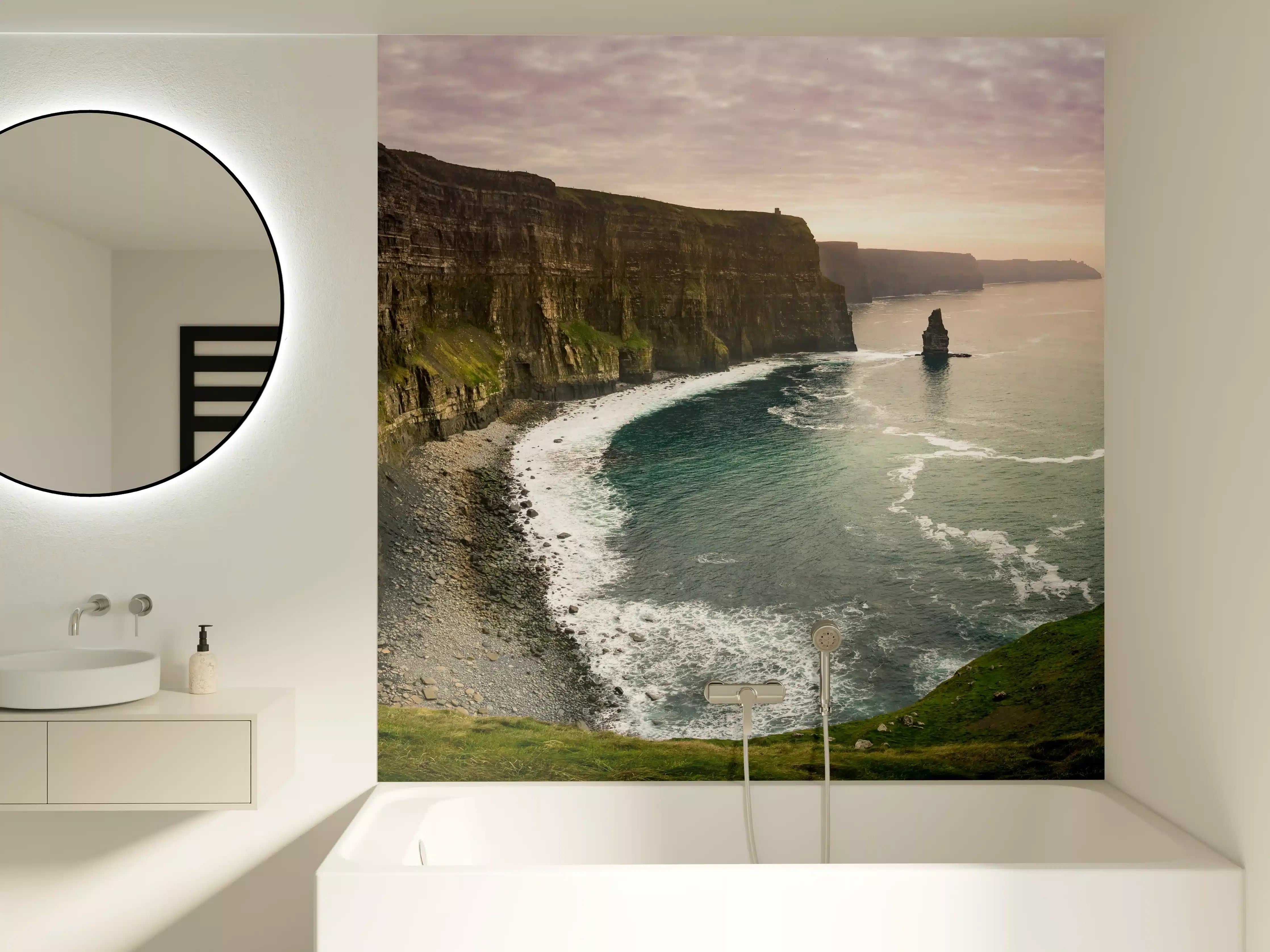 Badewannen-Rückwand - Cliffs of Moher in Irland