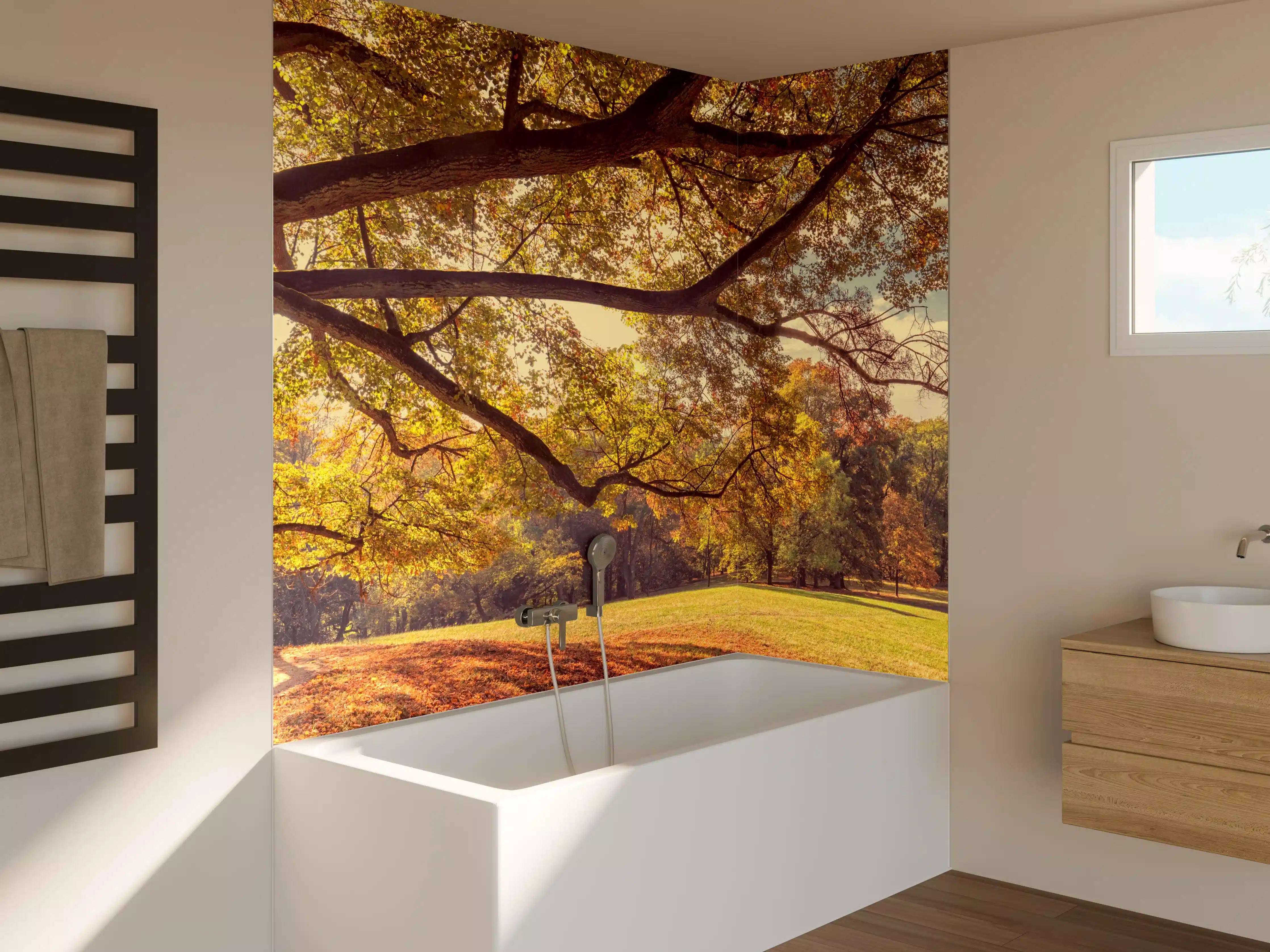 Badewannen-Rückwand - Coburg Hofgarten - Oberfranken