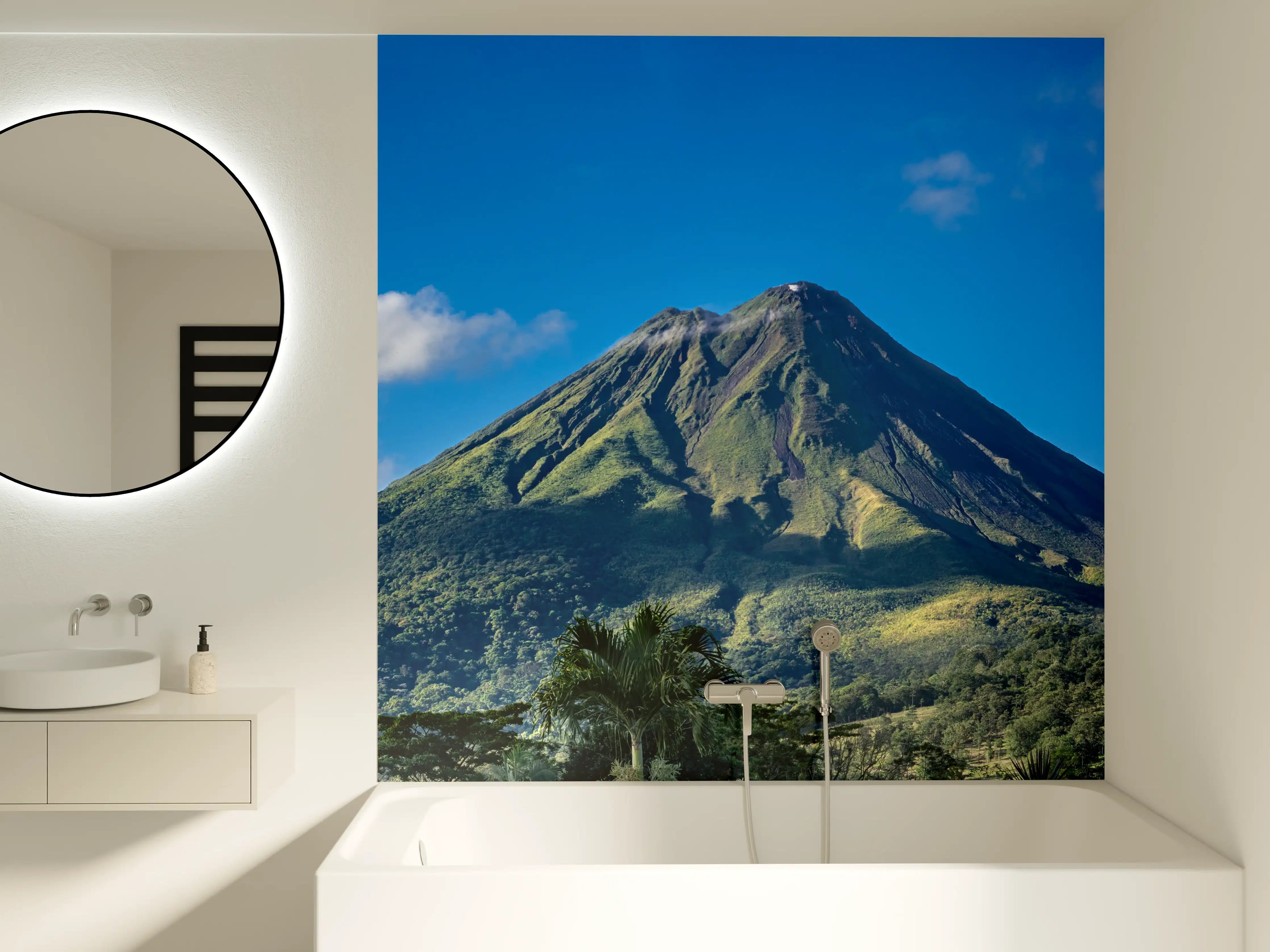 Badewannen-Rückwand - Der Vulkan Arenal - Costa Rica
