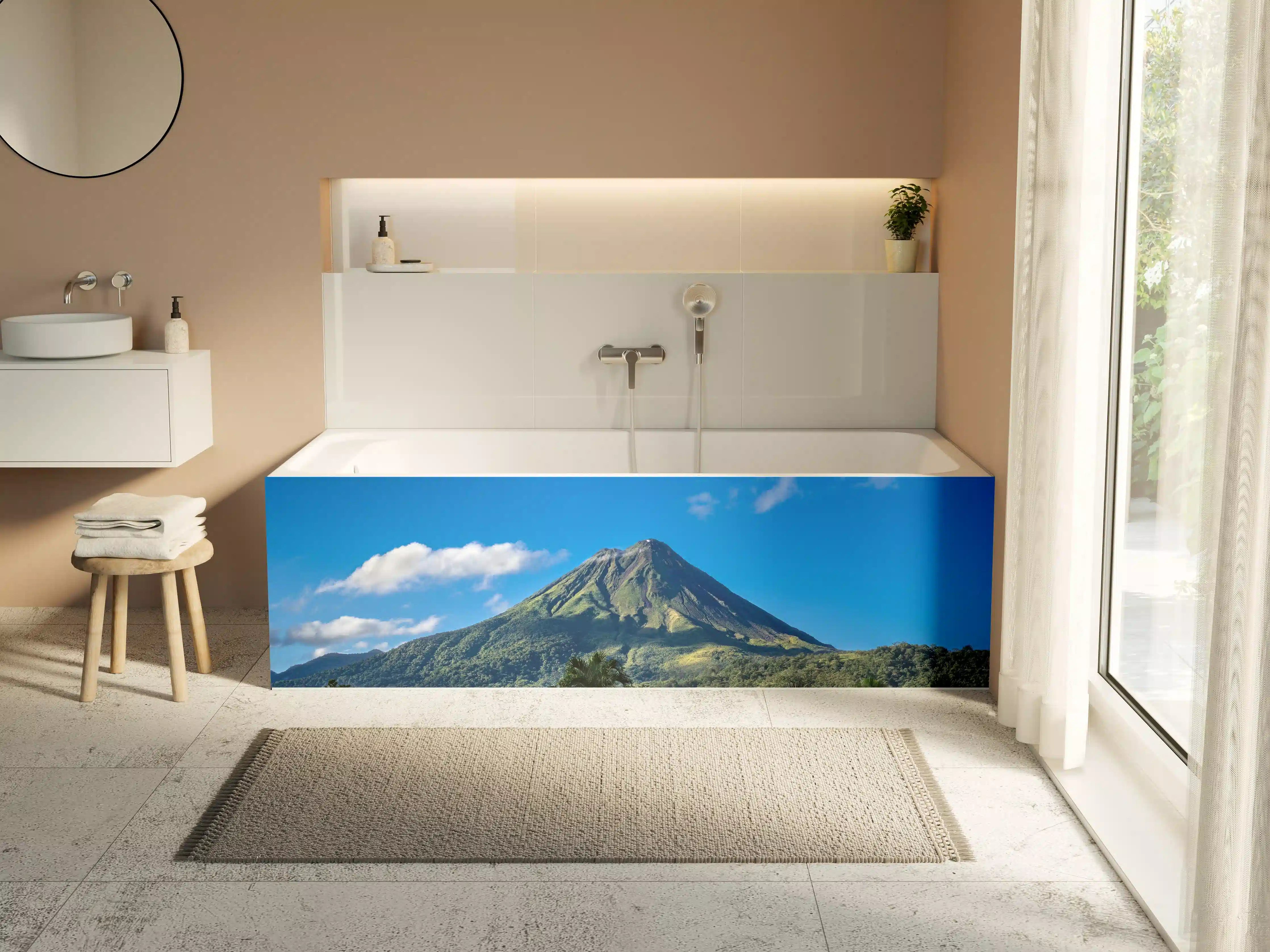 Badewannen-Rückwand - Der Vulkan Arenal - Costa Rica