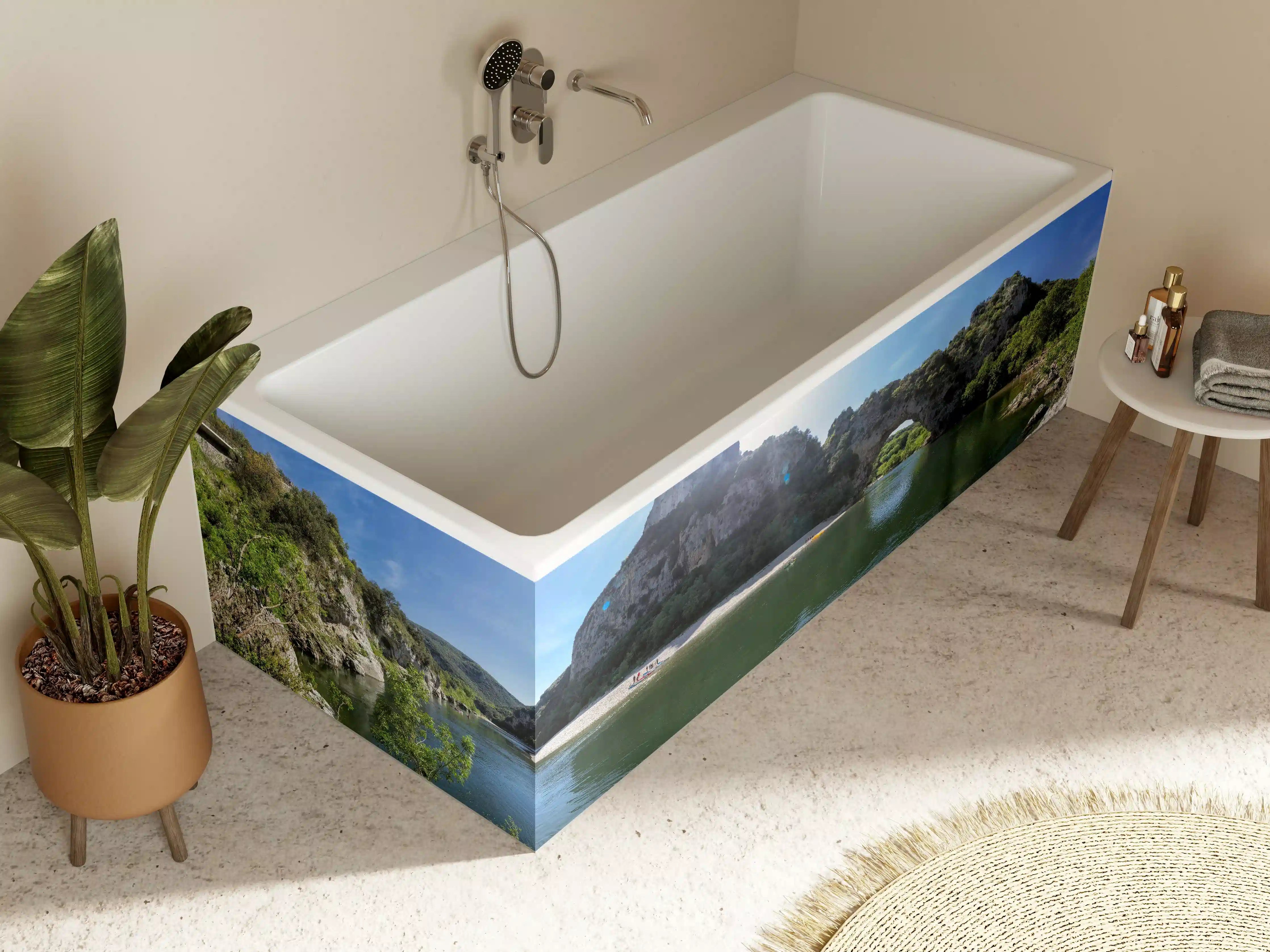 Badewannen-Rückwand - Die Schluchten der Ardèche - Frankreich