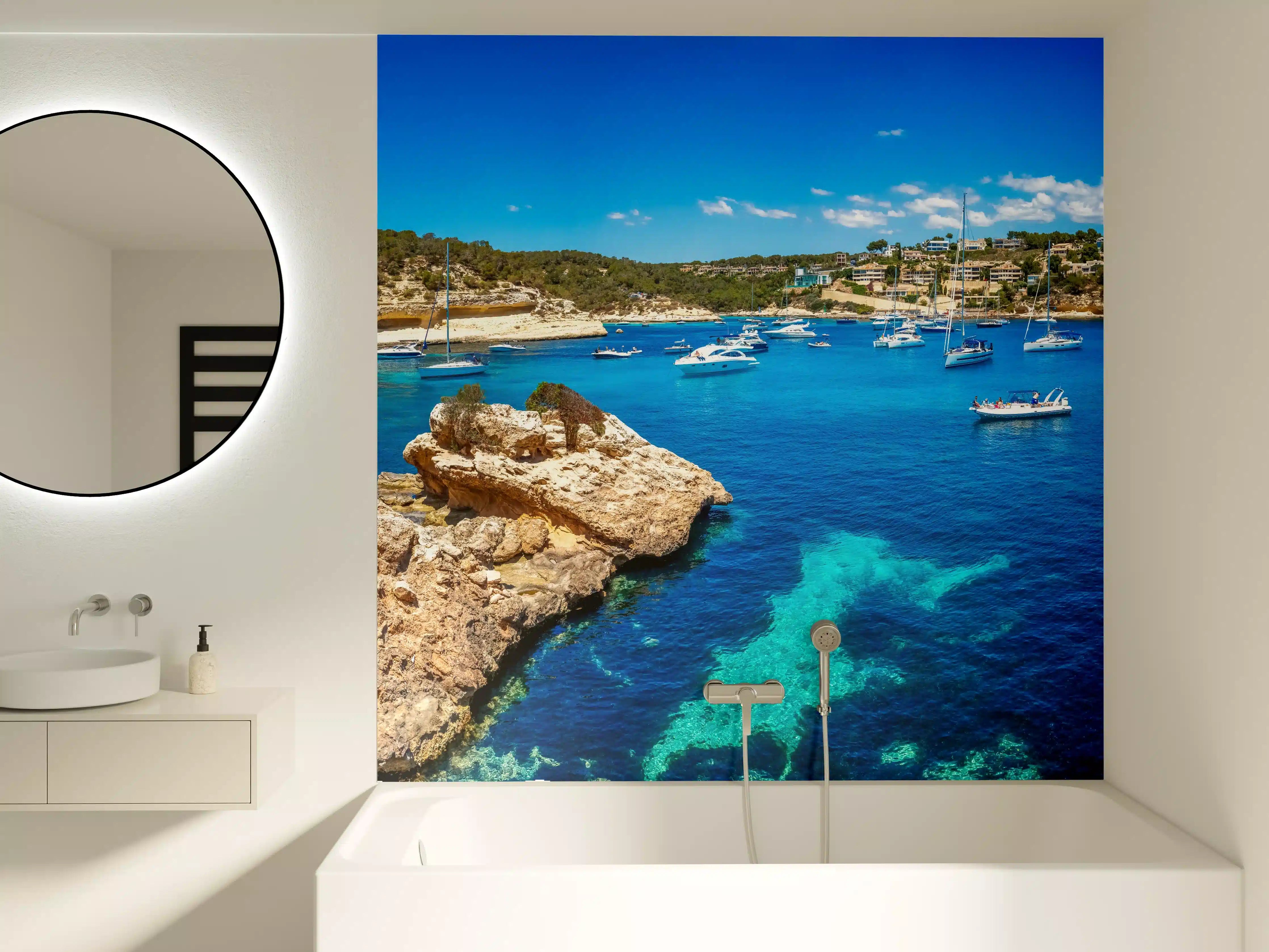 Badewannen-Rückwand - Drei Finger Bucht (Mallorca)