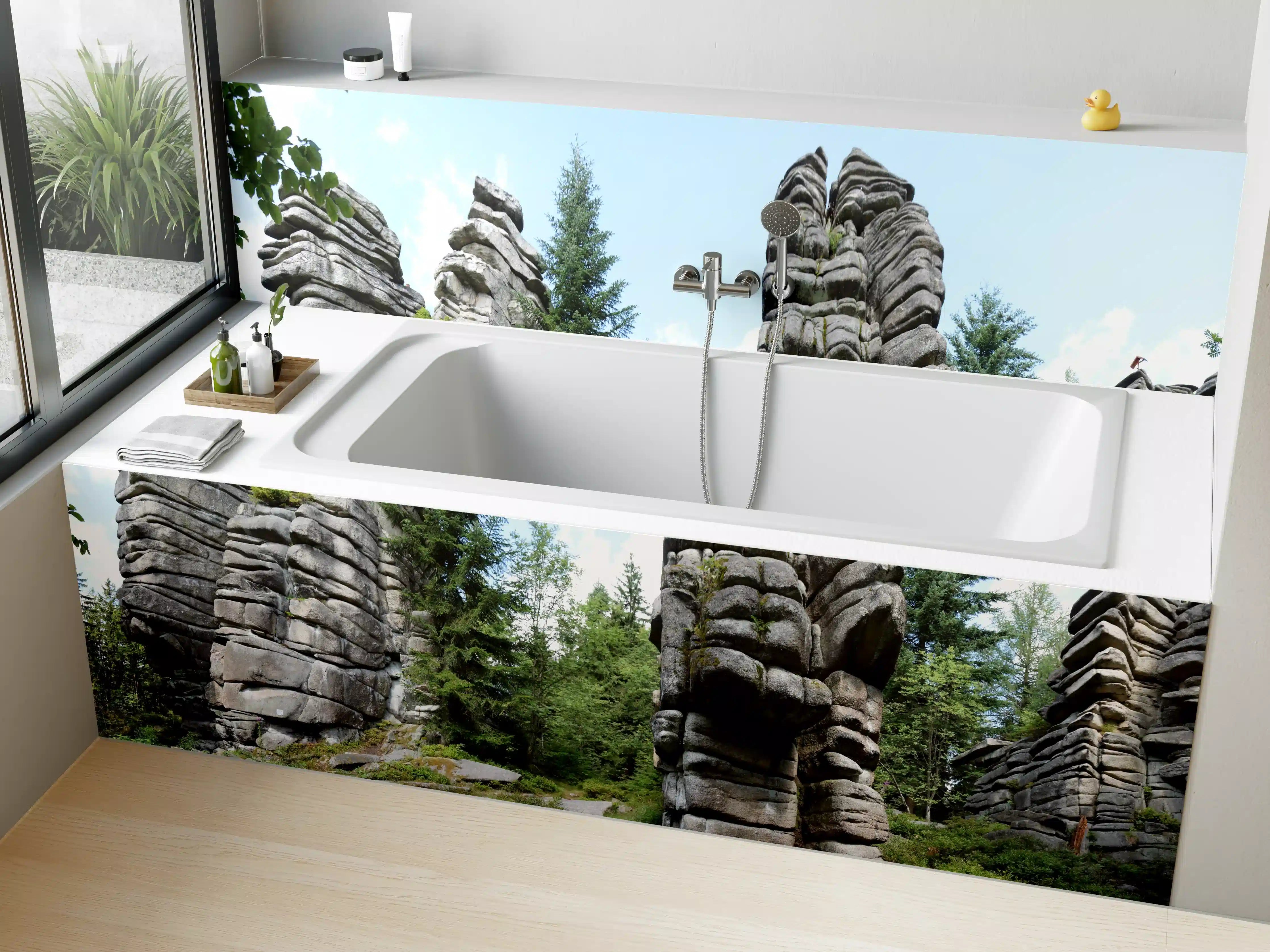 Badewannen-Rückwand - Fichtelgebirge - Drei Brüder