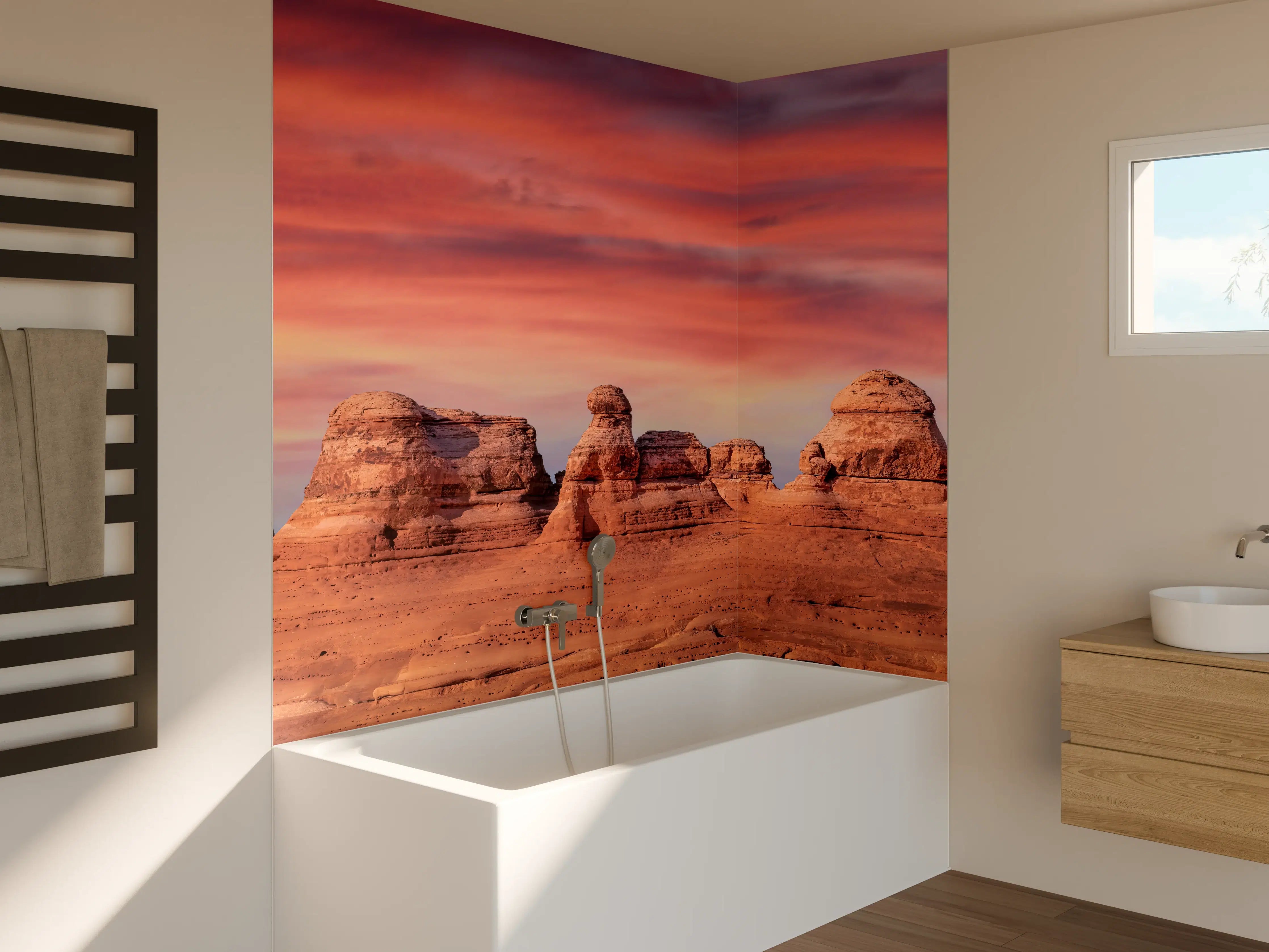 Badewannen-Rückwand - Filigraner Bogen im Arches National Park