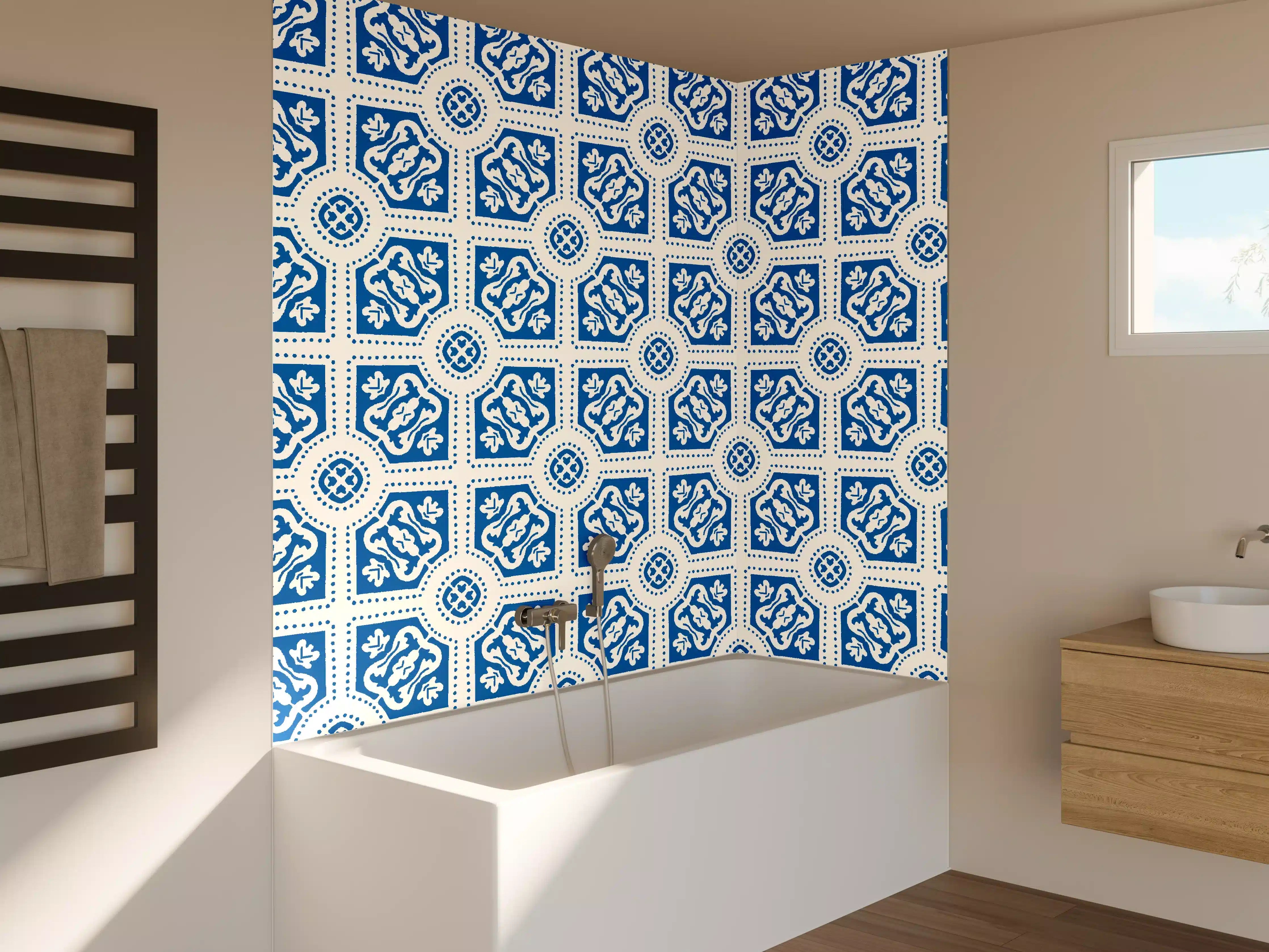 Badewannen-Rückwand - Fliesenkunst Portugals