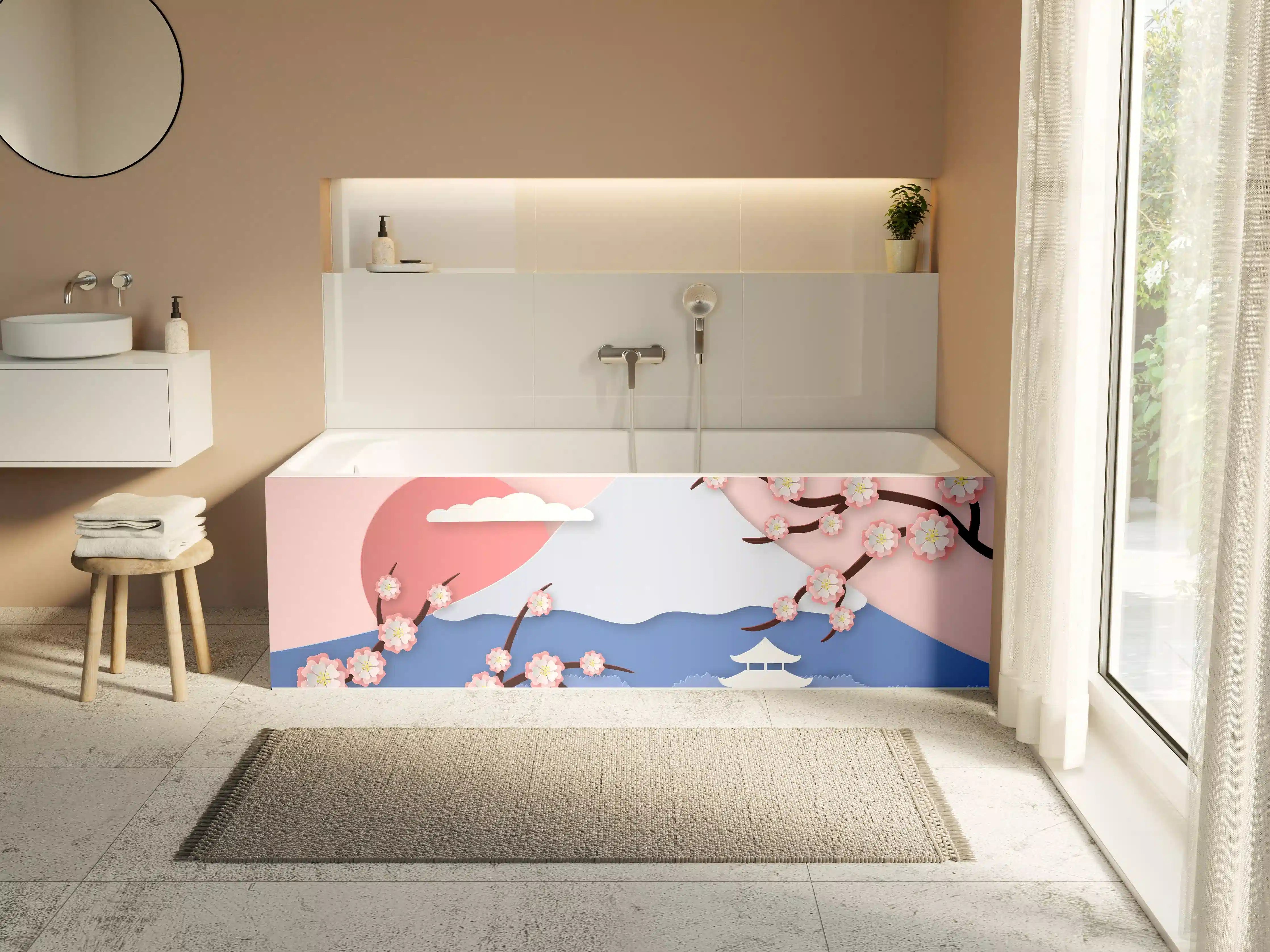 Badewannen-Rückwand - Fujiyama modern Style
