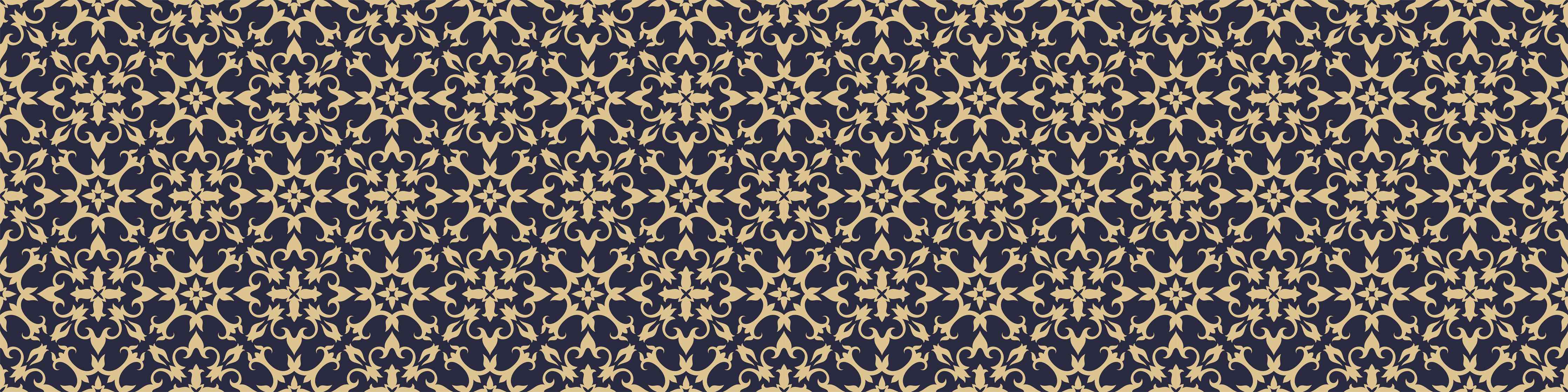 Badewannen-Rückwand-Gelbes Ornament-Muster