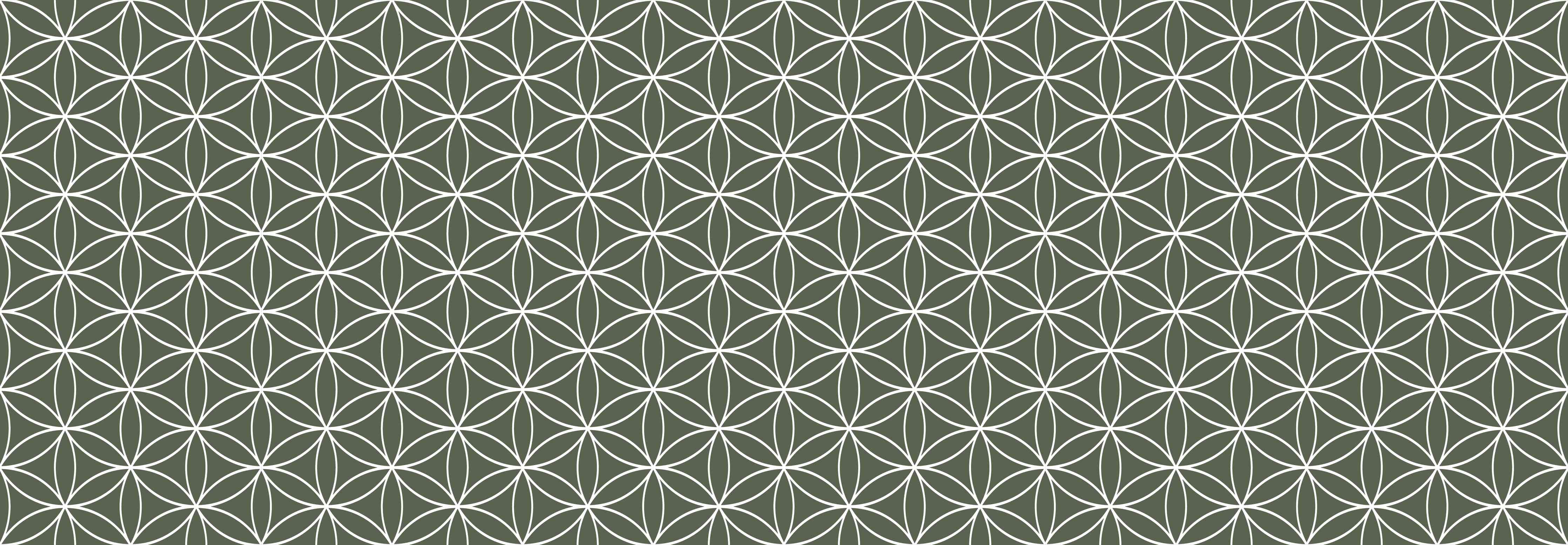 Badewannen-Rückwand-Geometrisches Muster in gedeckten Grün- und Grau-Tönen