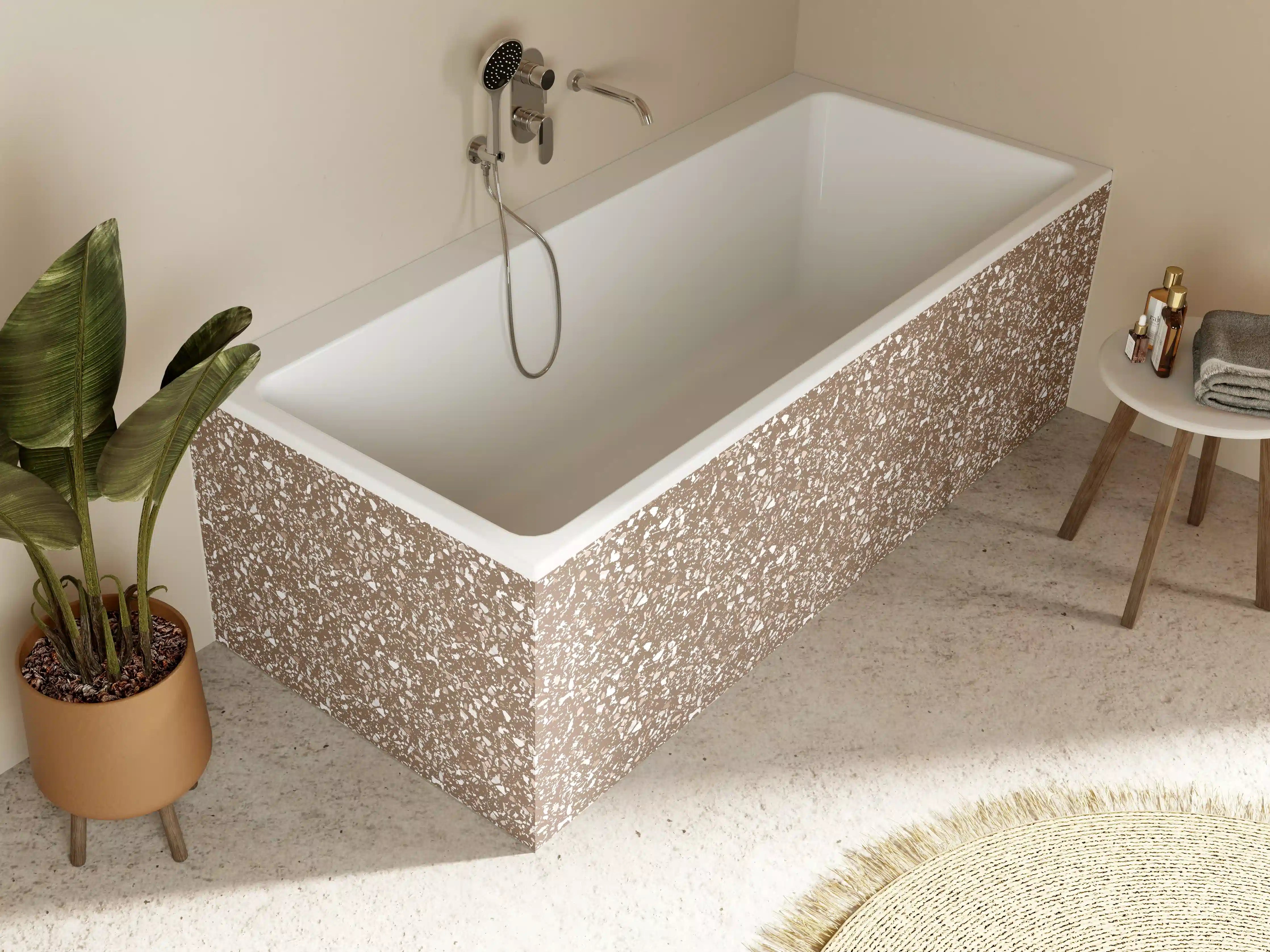 Badewannen-Rückwand - Glittering Gold Sparkle