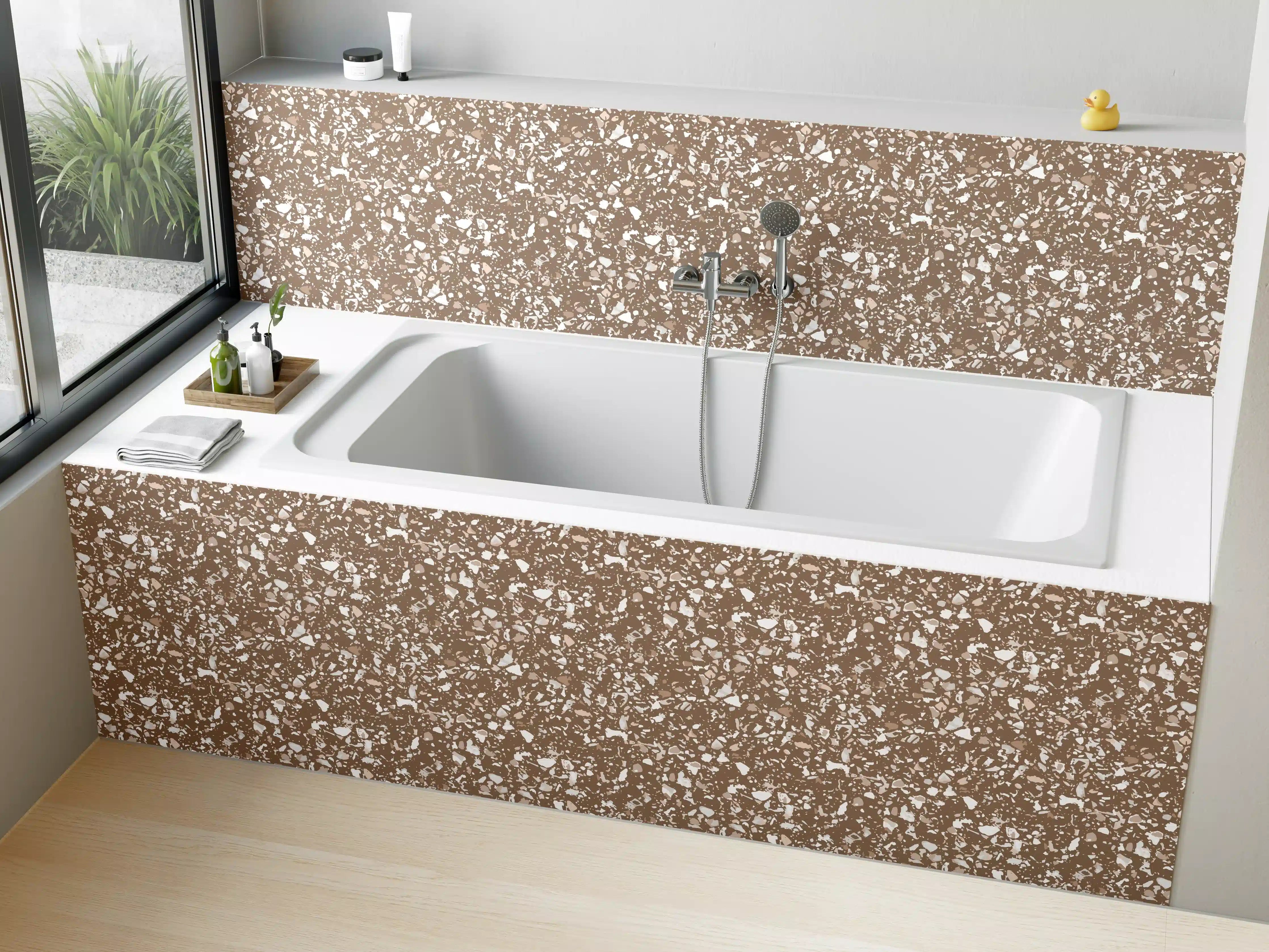 Badewannen-Rückwand - Glittering Gold Sparkle