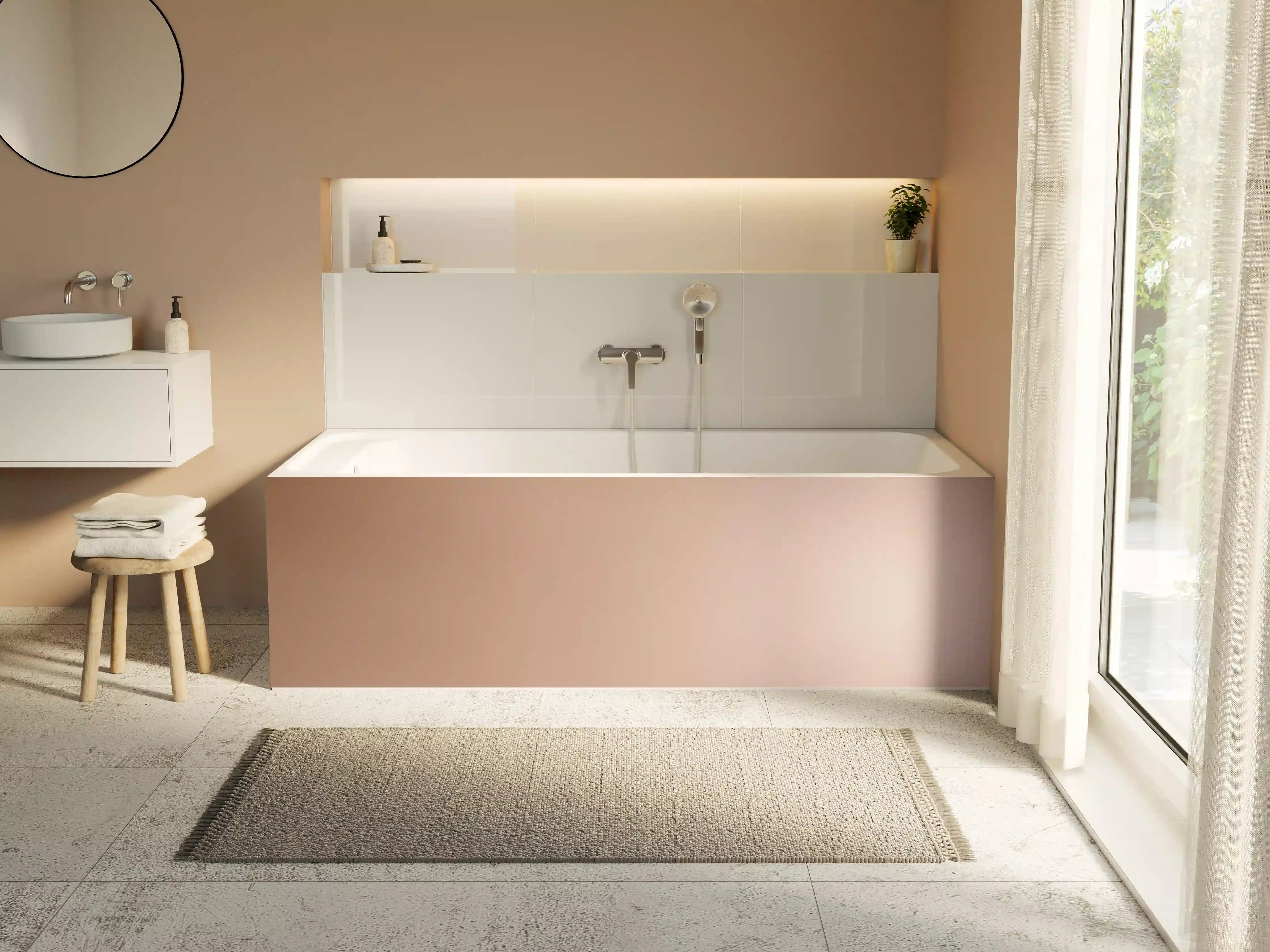 Badewannen-Rückwand - Gradient Rose - Hintergrundtextur