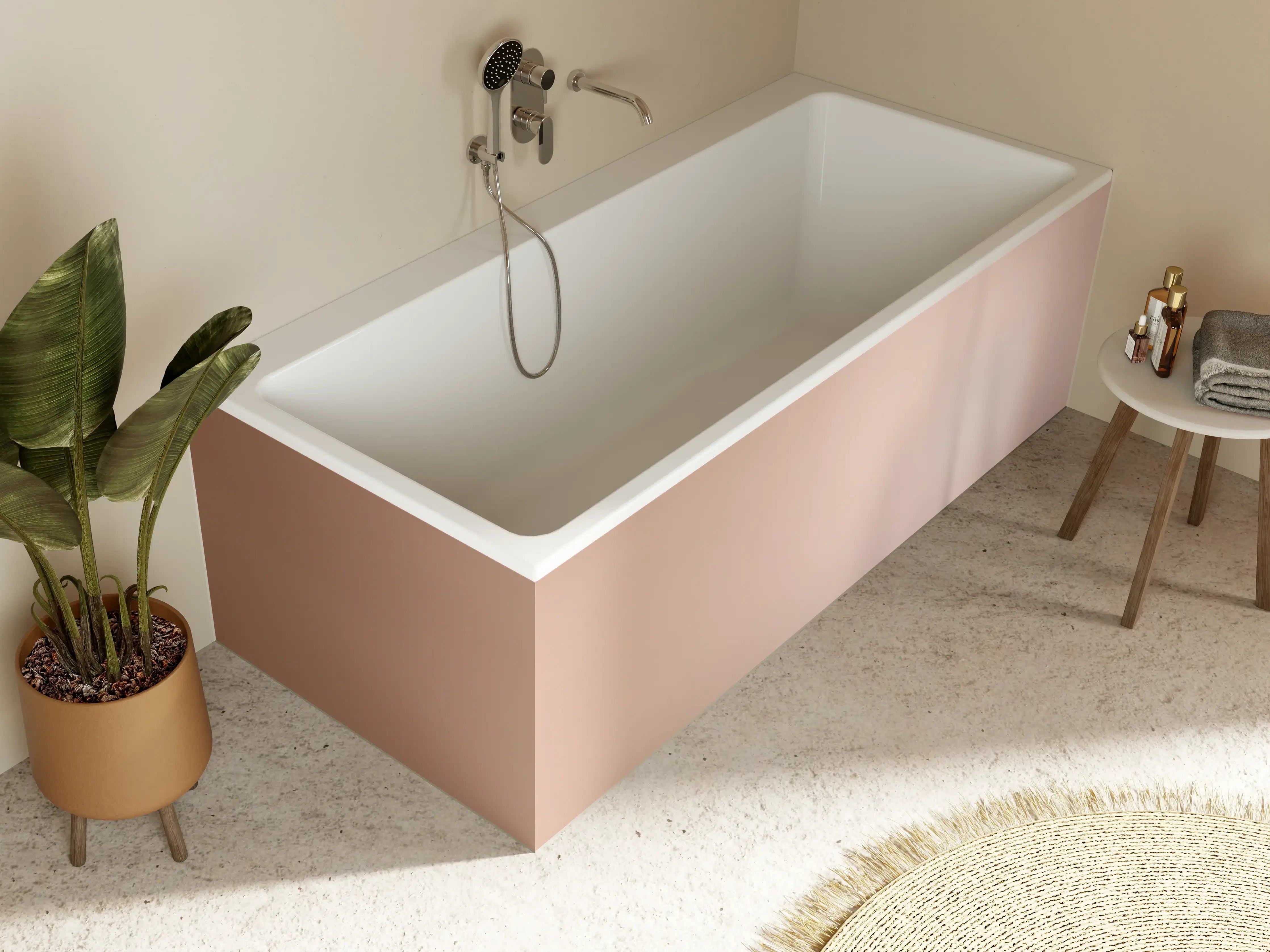 Badewannen-Rückwand - Gradient Rose - Hintergrundtextur