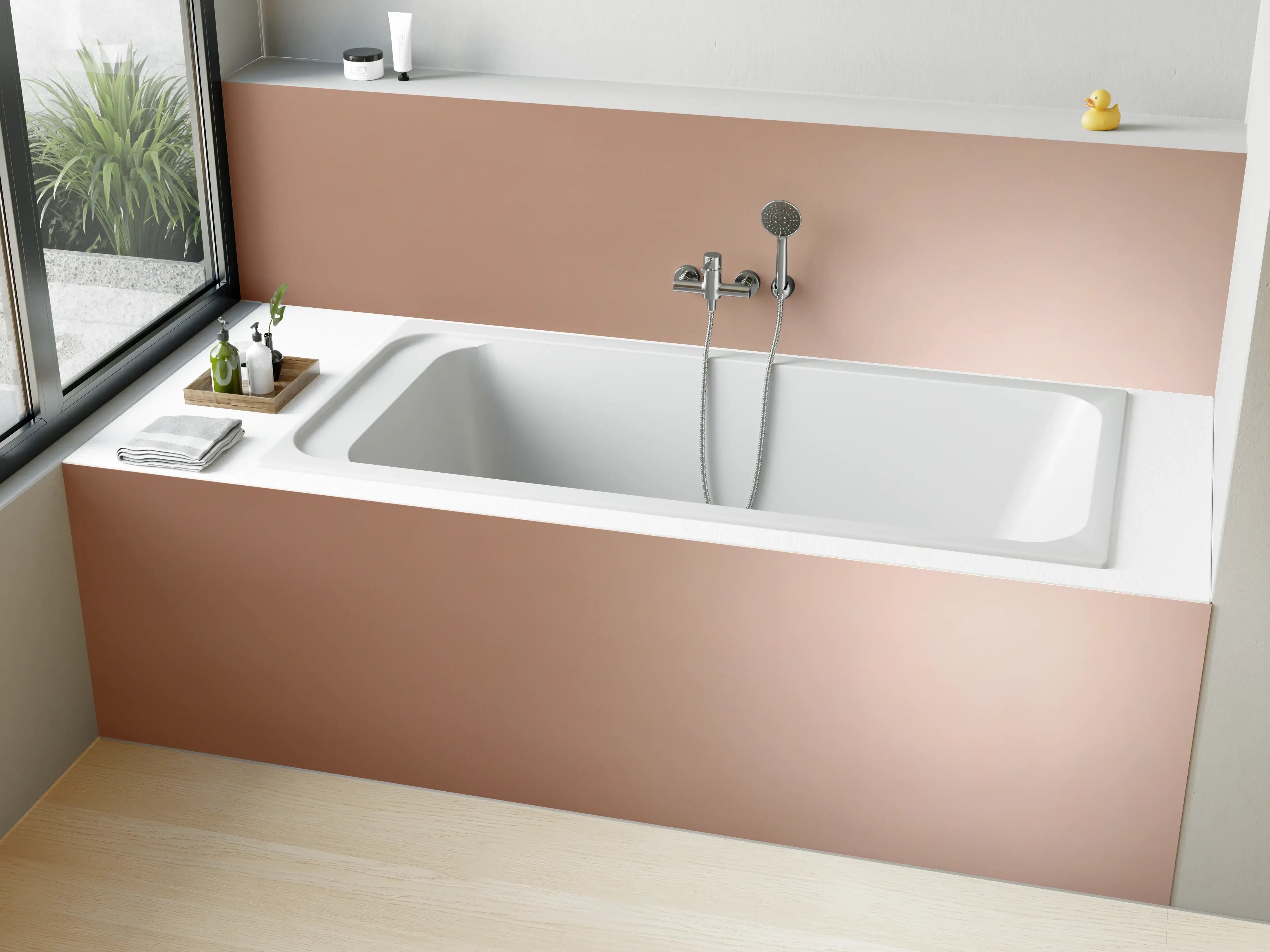 Badewannen-Rückwand - Gradient Rose - Hintergrundtextur