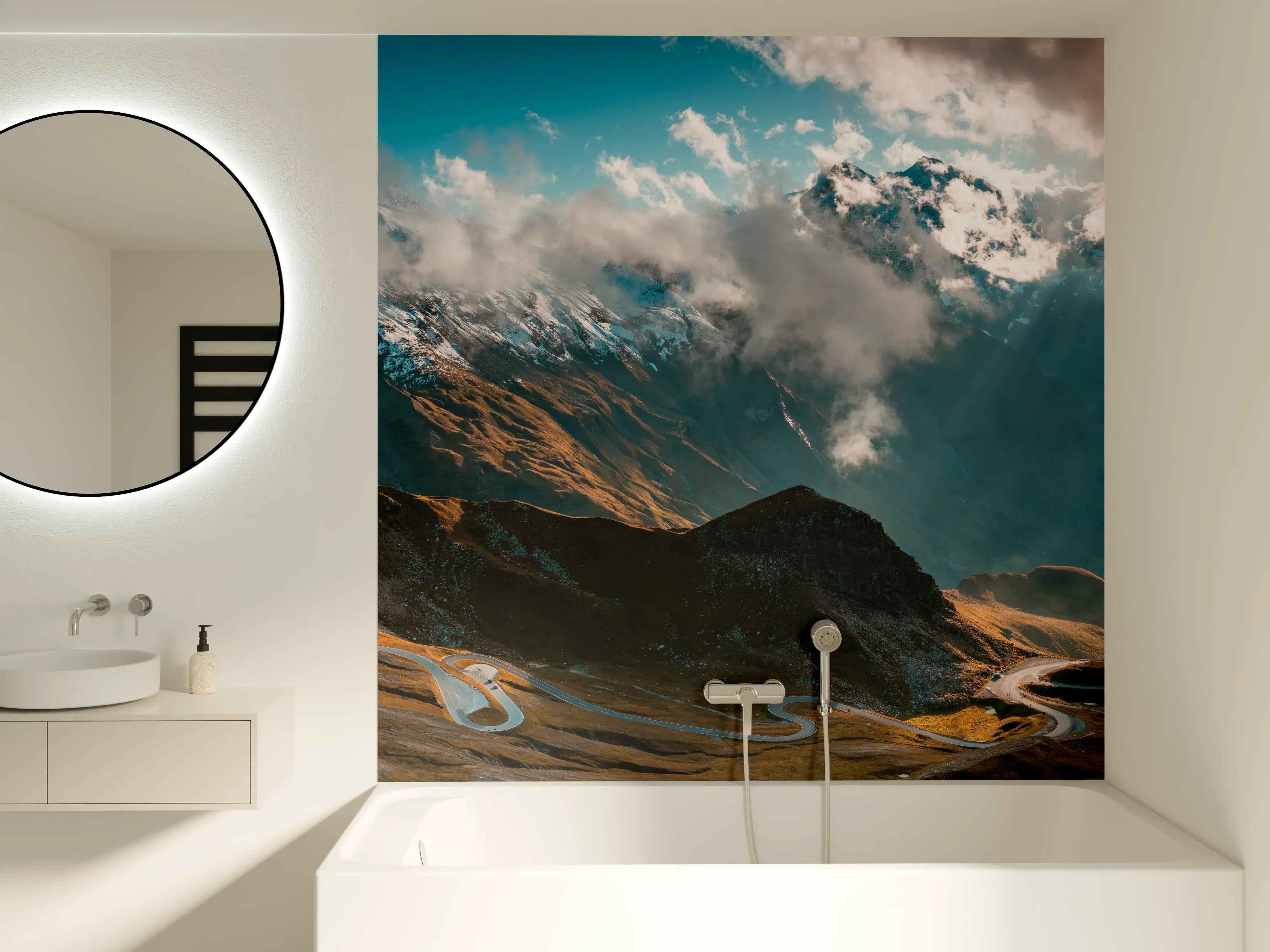 Badewannen-Rückwand - Großglockner Alpenstraße in Österreich
