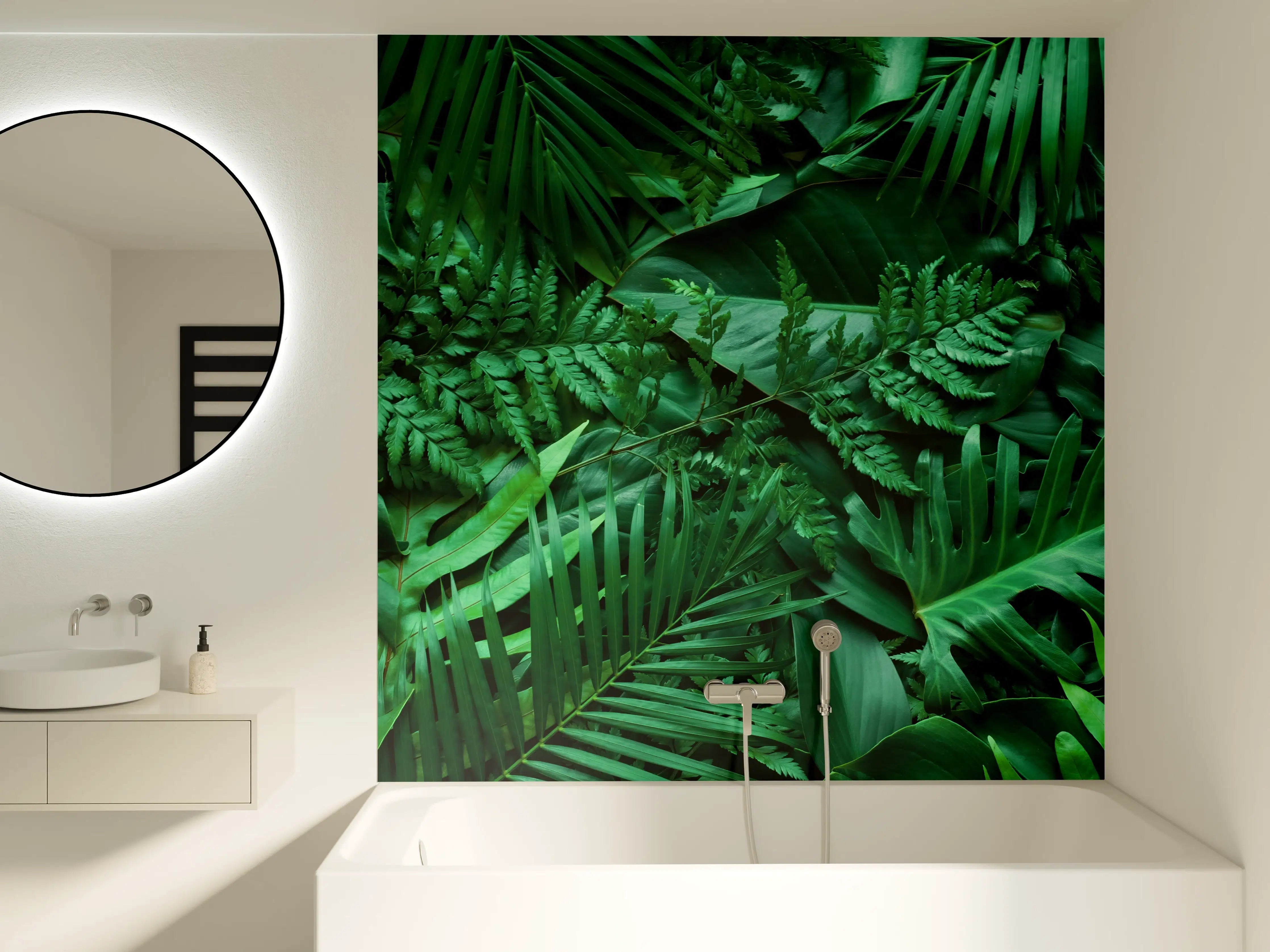 Badewannen-Rückwand - Grüne tropische Natur
