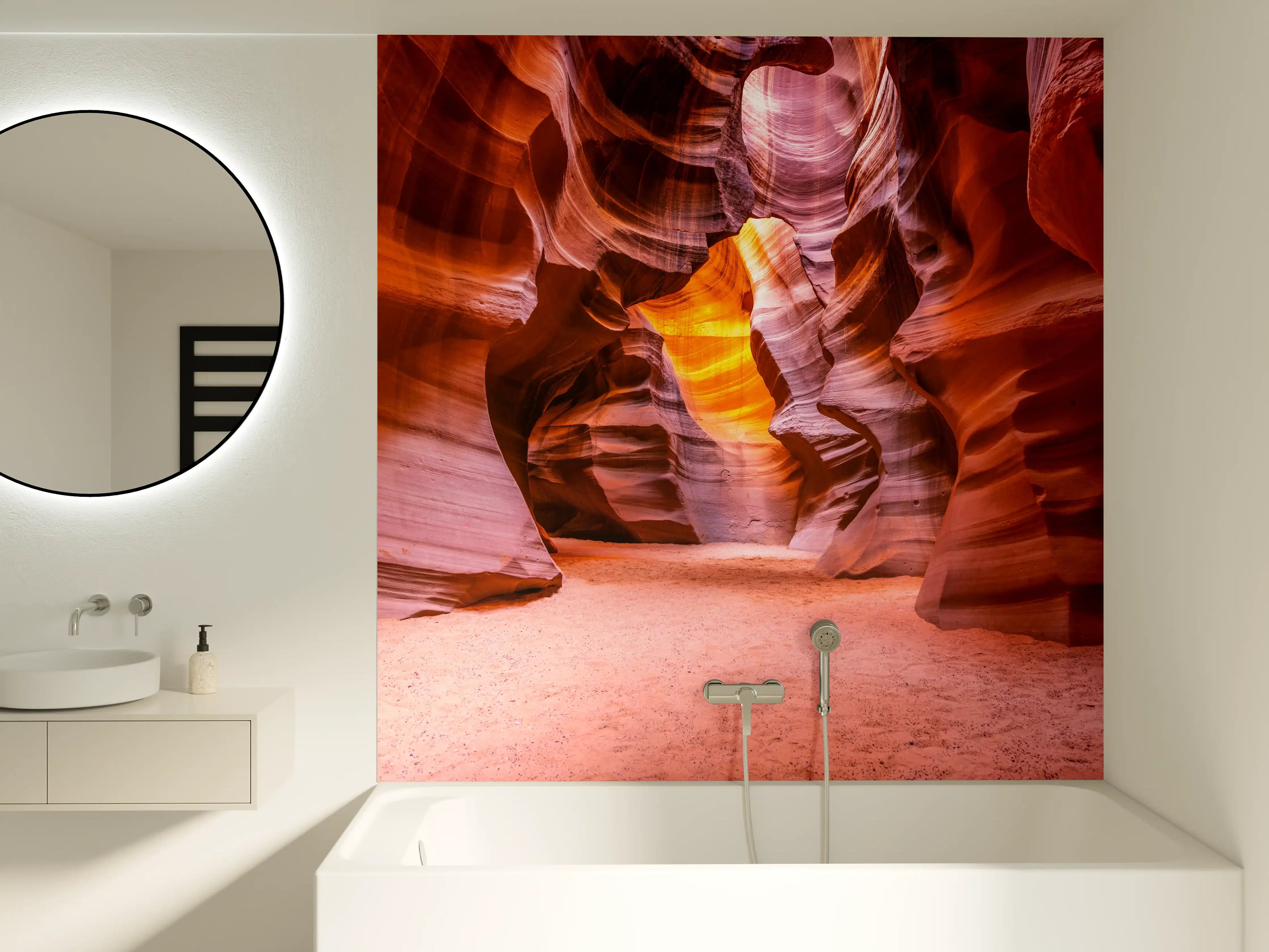 Badewannen-Rückwand - Grund des Antelope Canyon in Arizona