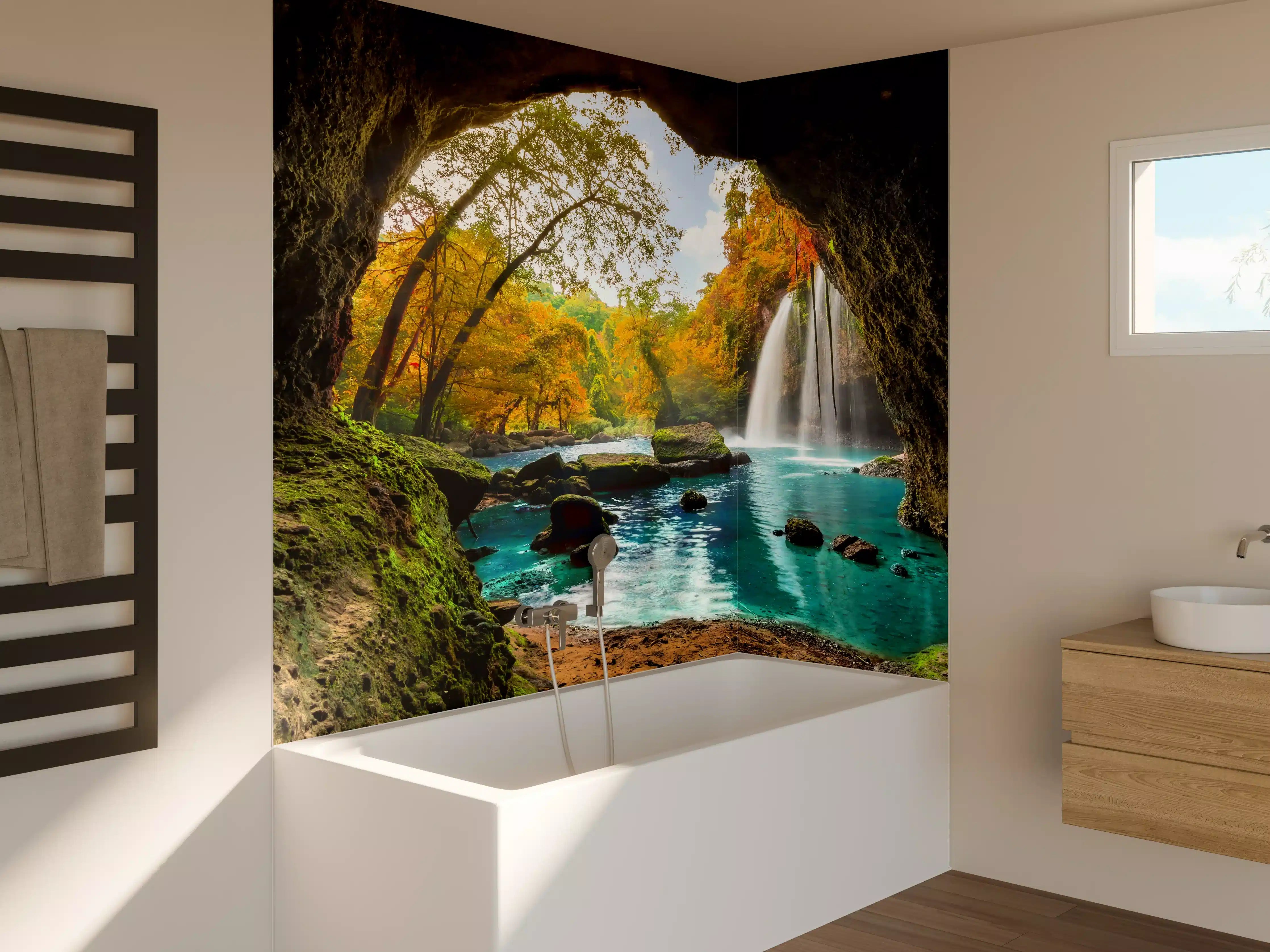 Badewannen-Rückwand - Heo Suwat Wasserfall in Thailand