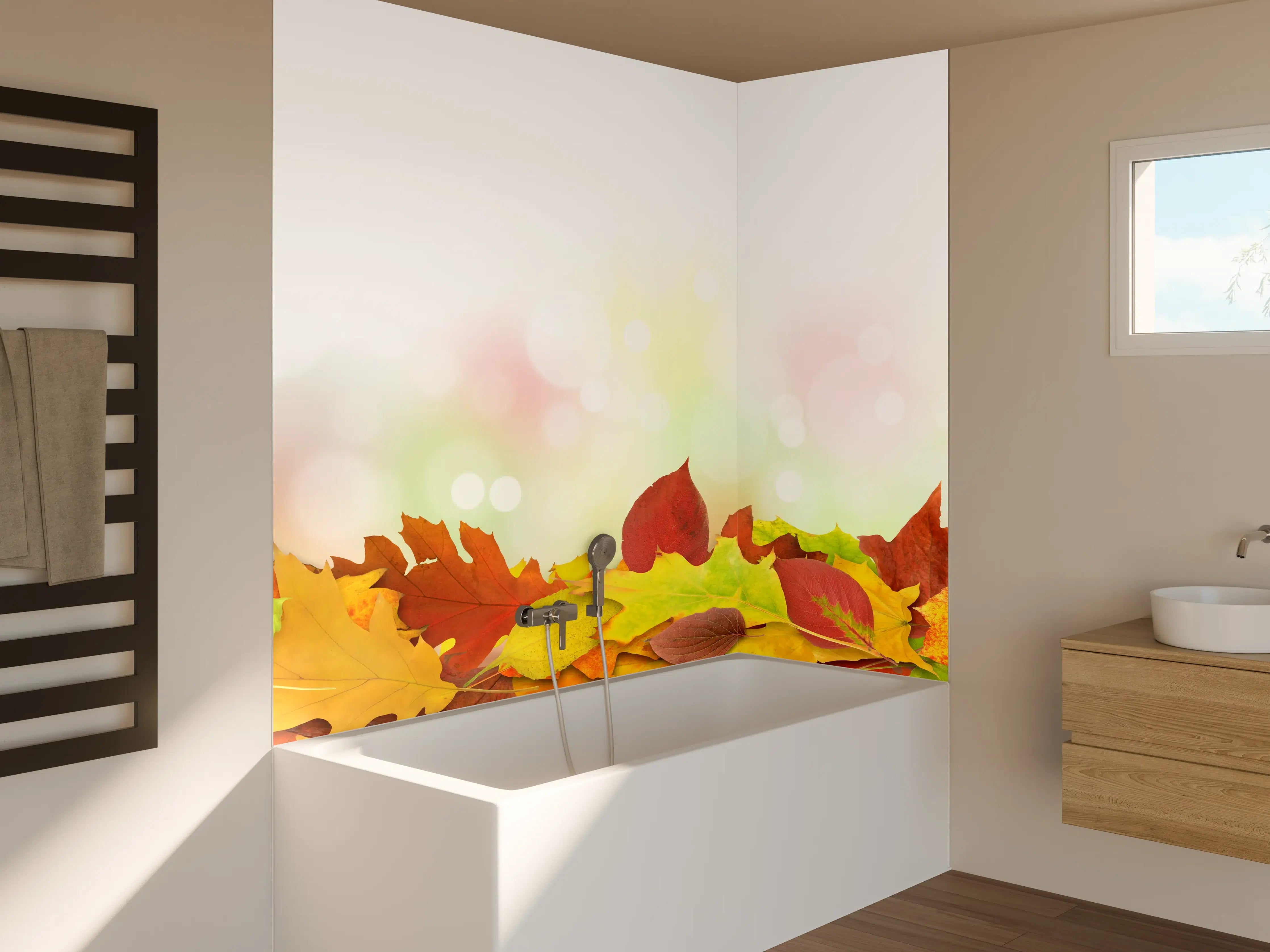 Badewannen-Rückwand - Herbst Fantasie