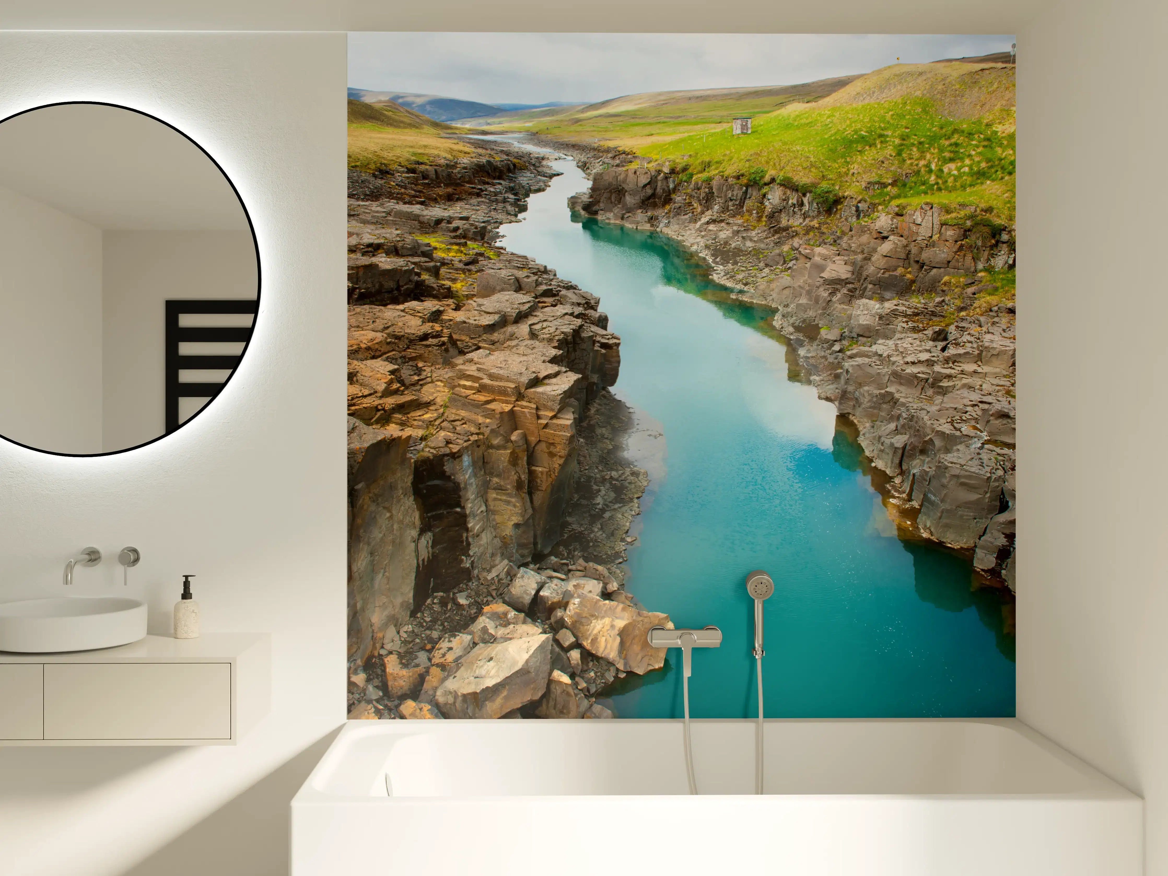 Badewannen-Rückwand - Icelandic River Canyon