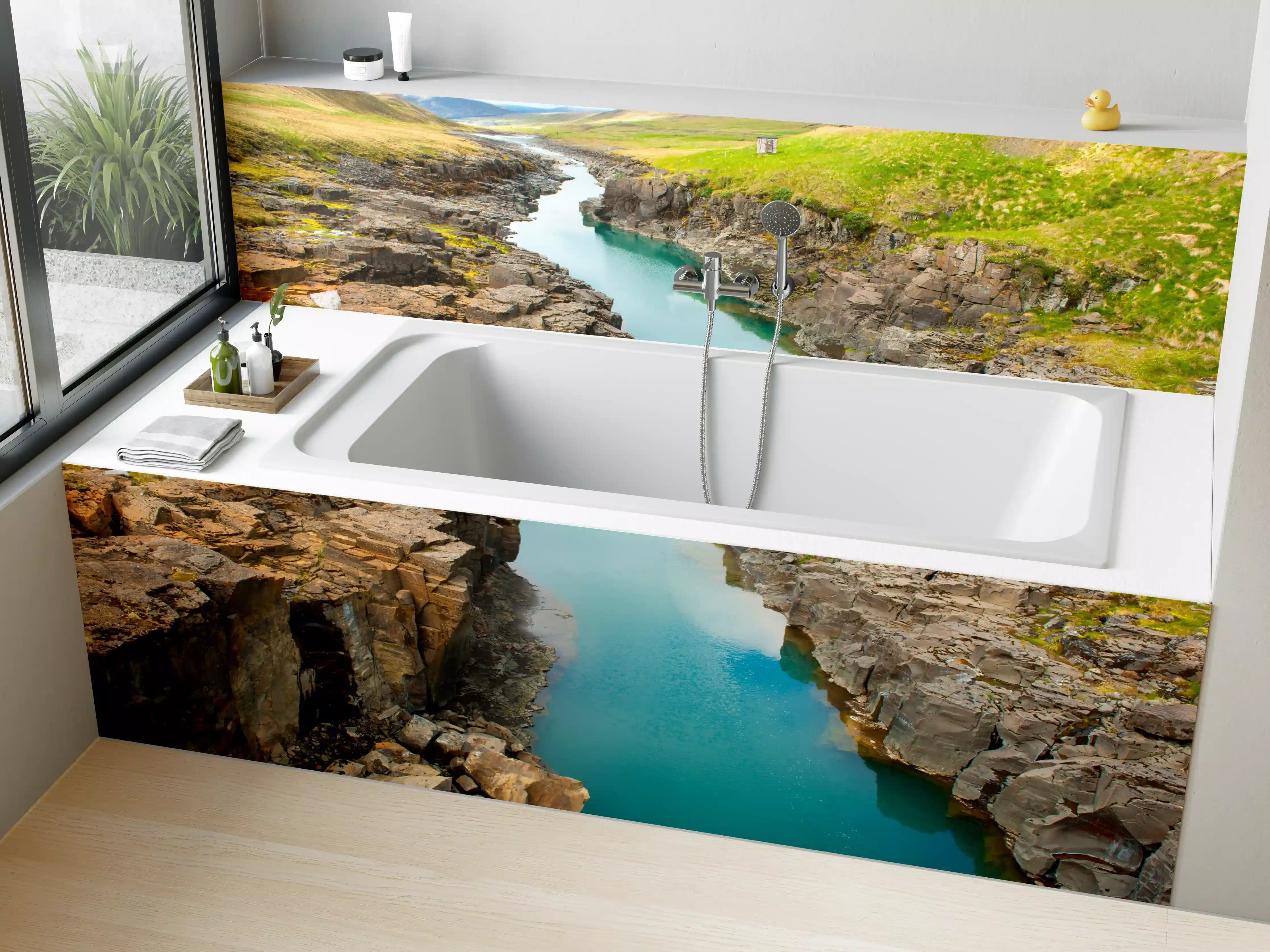 Badewannen-Rückwand - Icelandic River Canyon