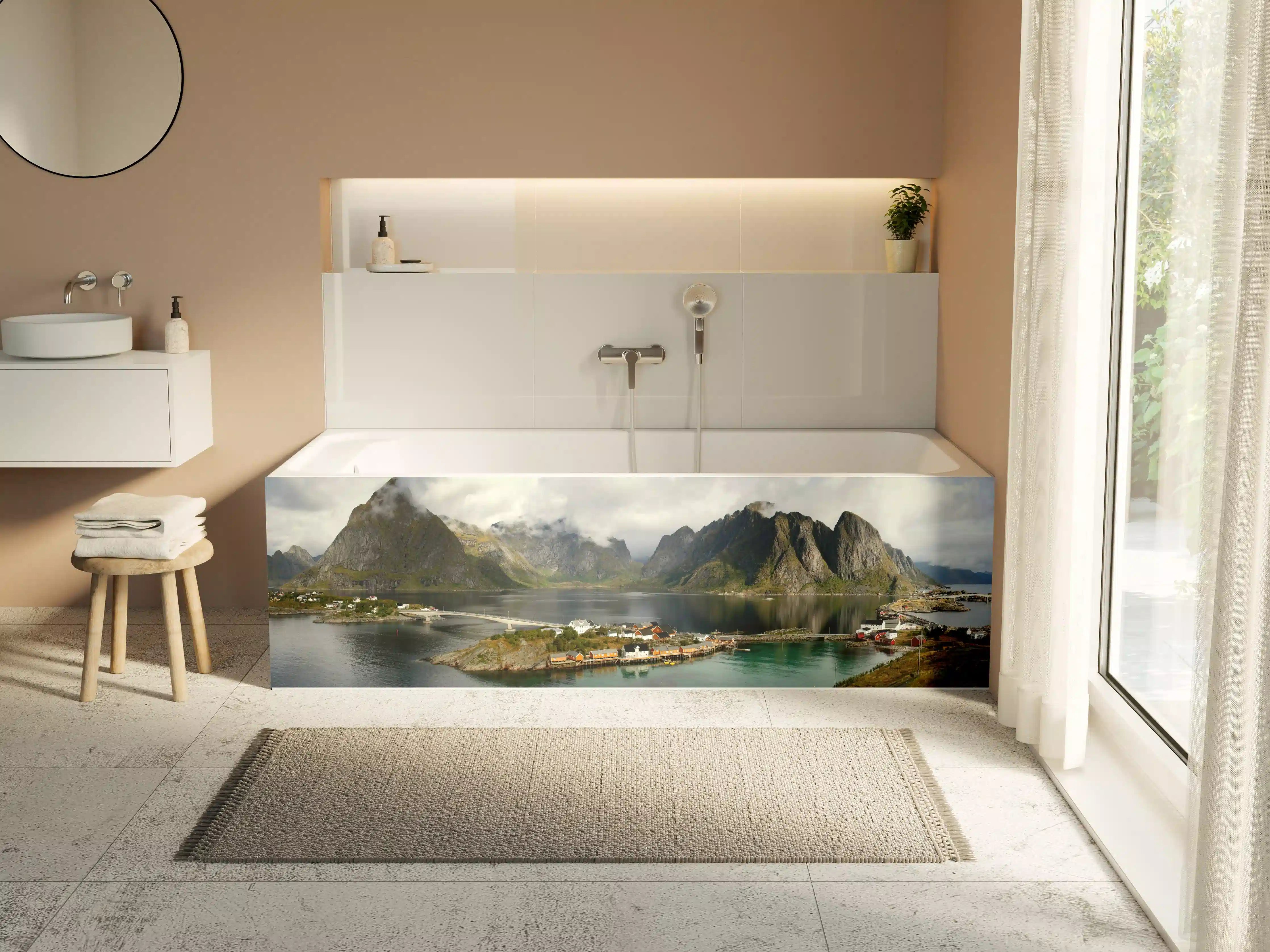 Badewannen-Rückwand - Inselwelt Lofoten 2007