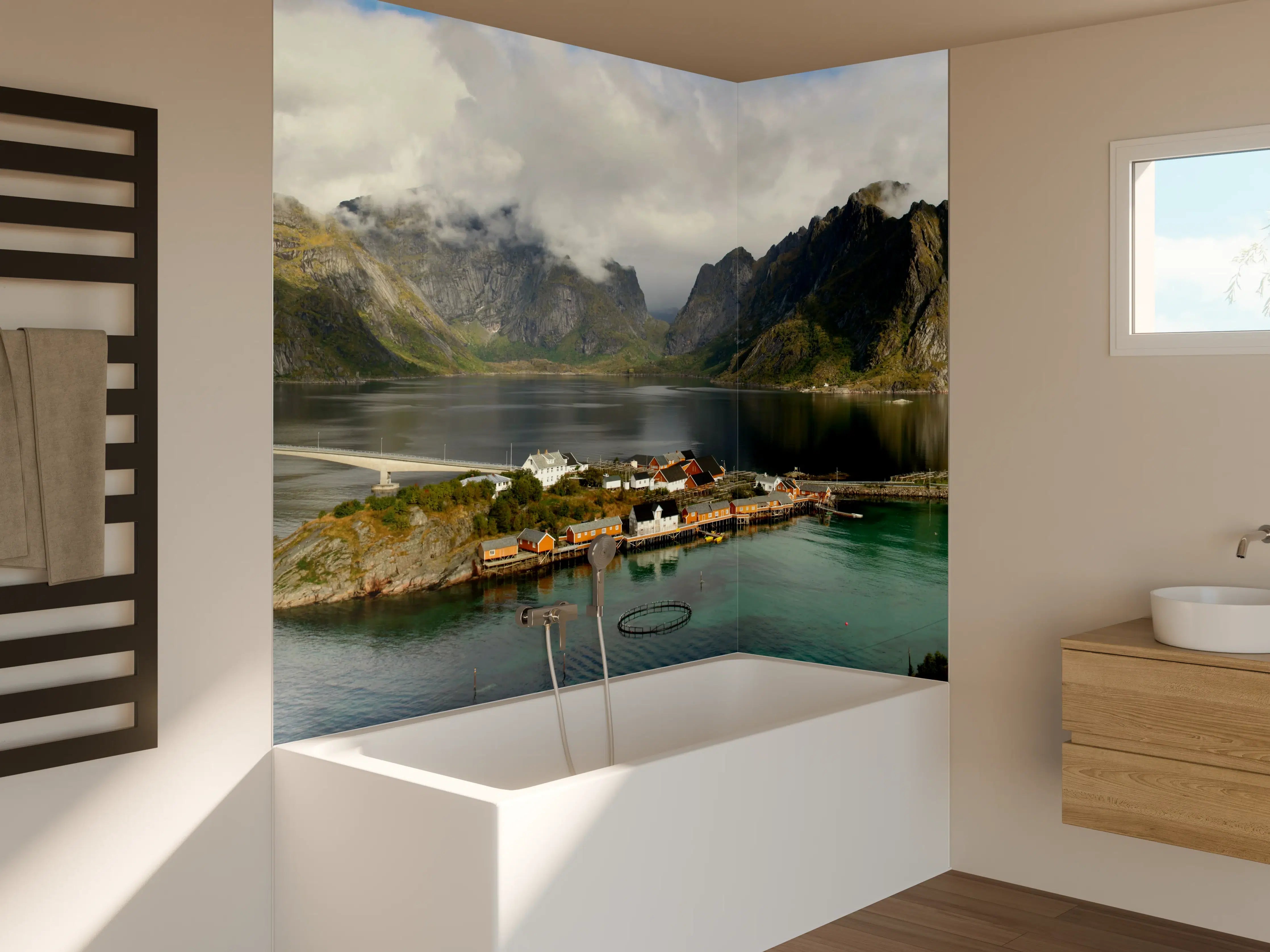 Badewannen-Rückwand - Inselwelt Lofoten 2007
