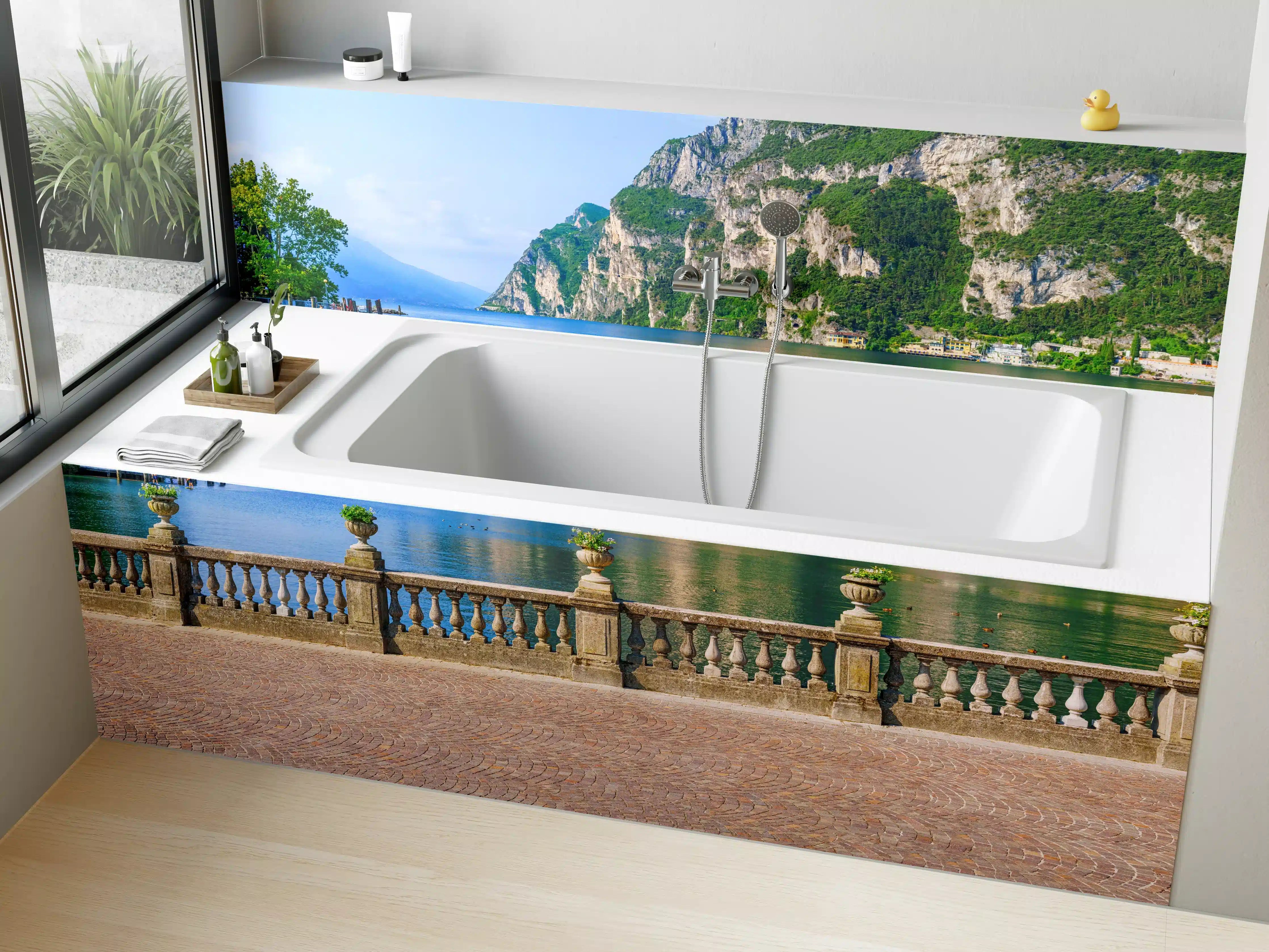 Badewannen-Rückwand - Italien Riva del Garda See