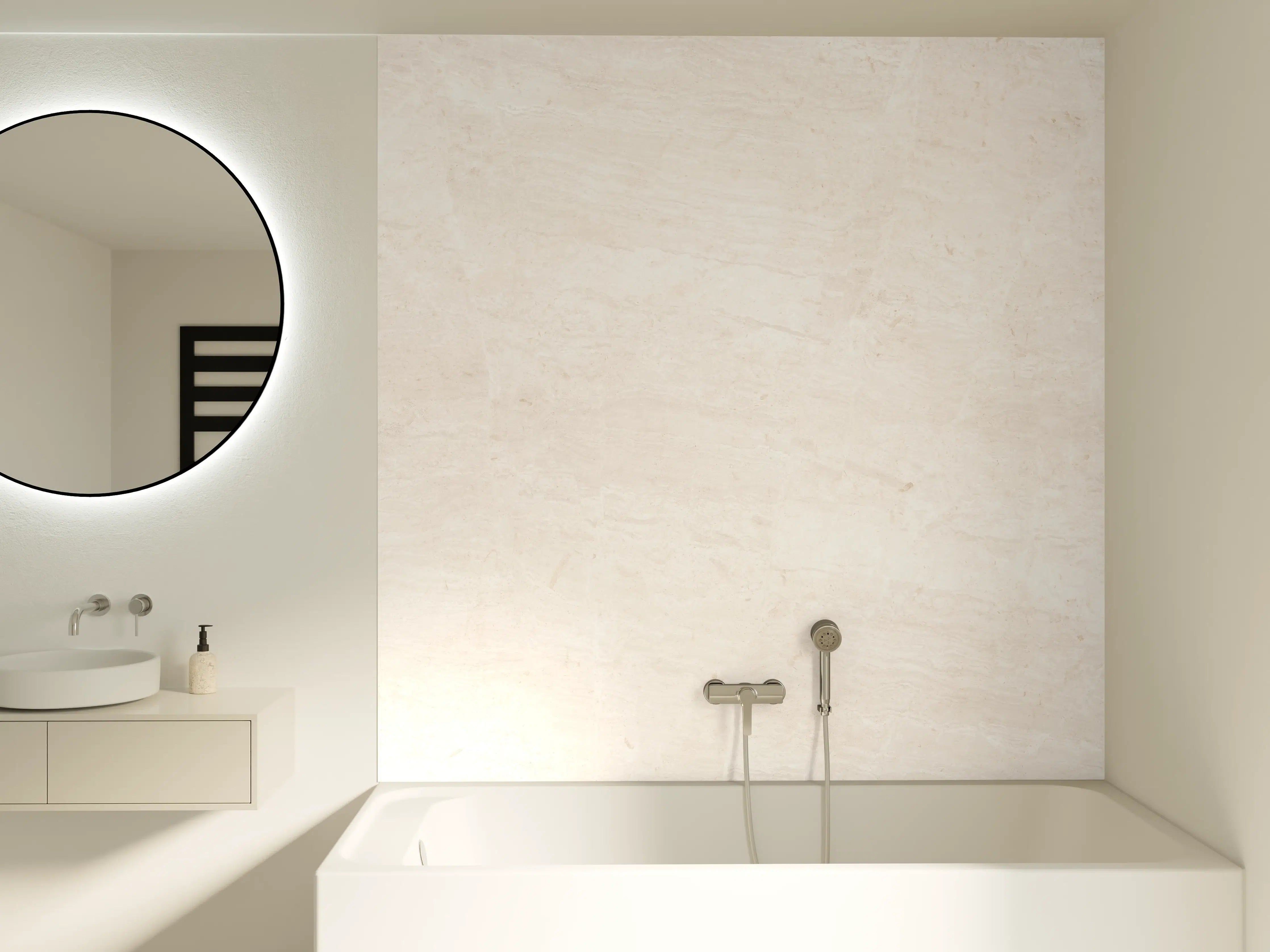 Badewannen-Rückwand - Italienischer Marmor