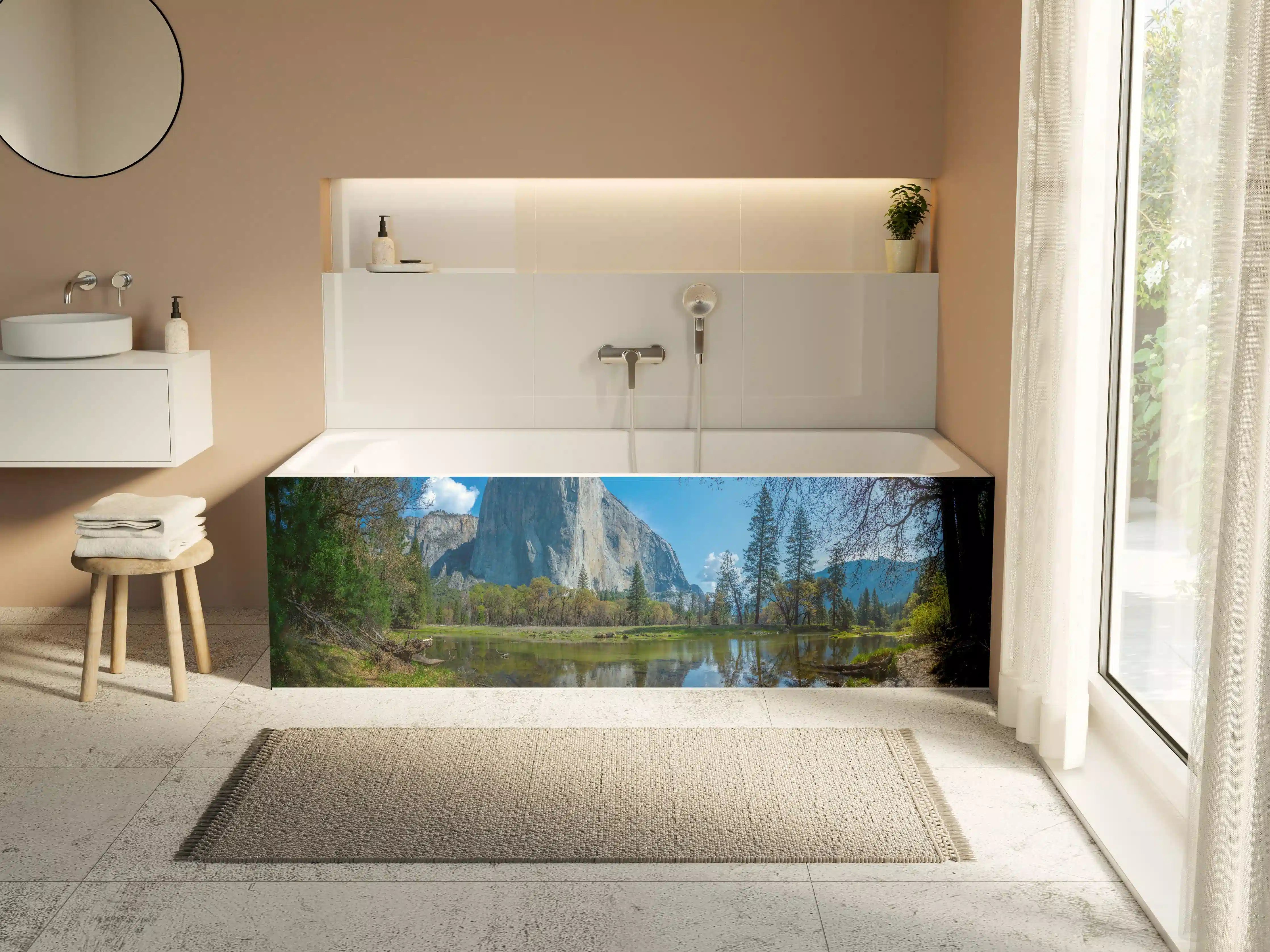 Badewannen-Rückwand - Kalifornische Berge